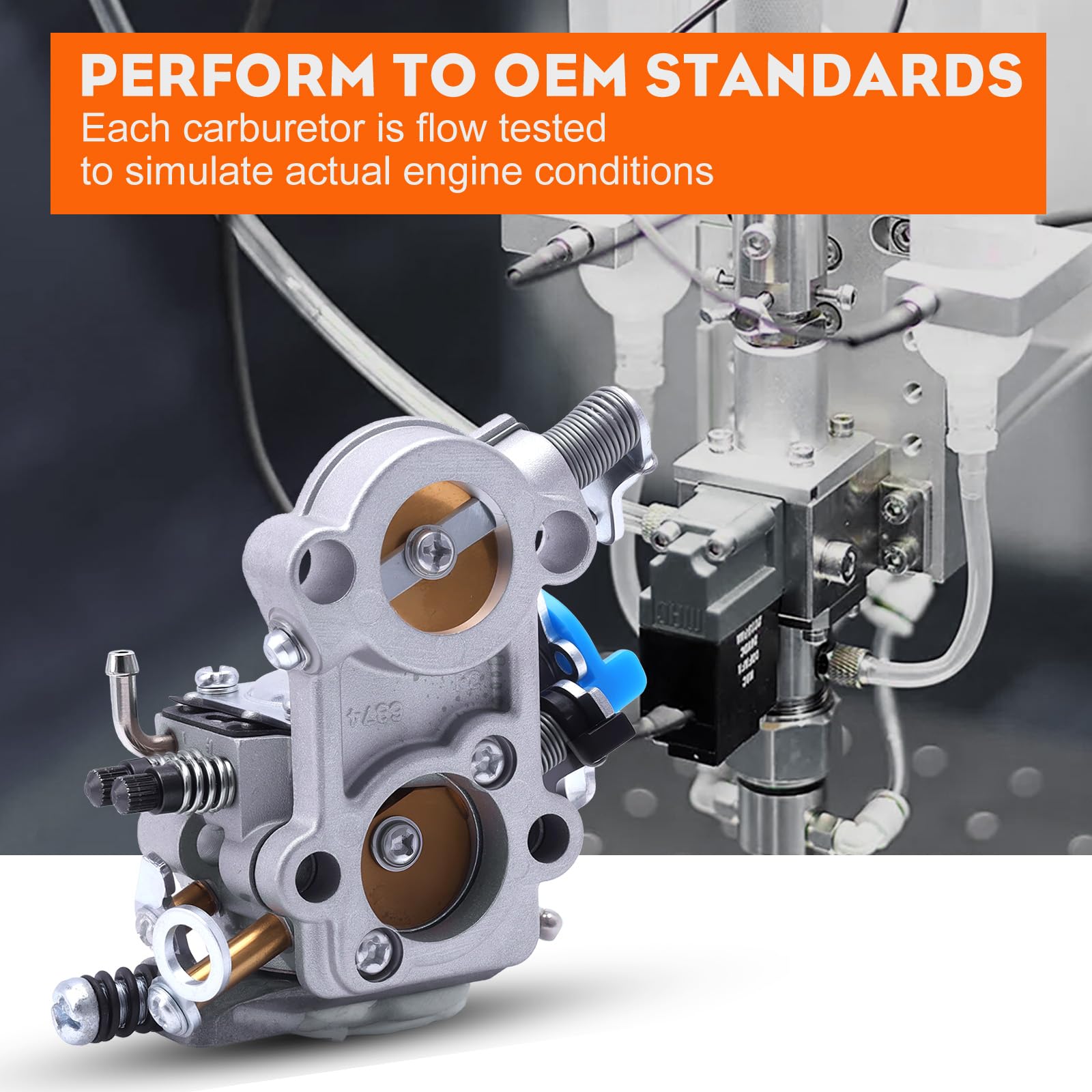 455 Rancher Carburetor for Husqvarna 460 461 455E 455 Rancher Tune Up Kit Jonsered CS2255 Gas Chainsaw Replaces WTA-29 544227401 503282101 with 537255701 Air Filter Spark Plug Fuel Line All In One Kit - Image 5