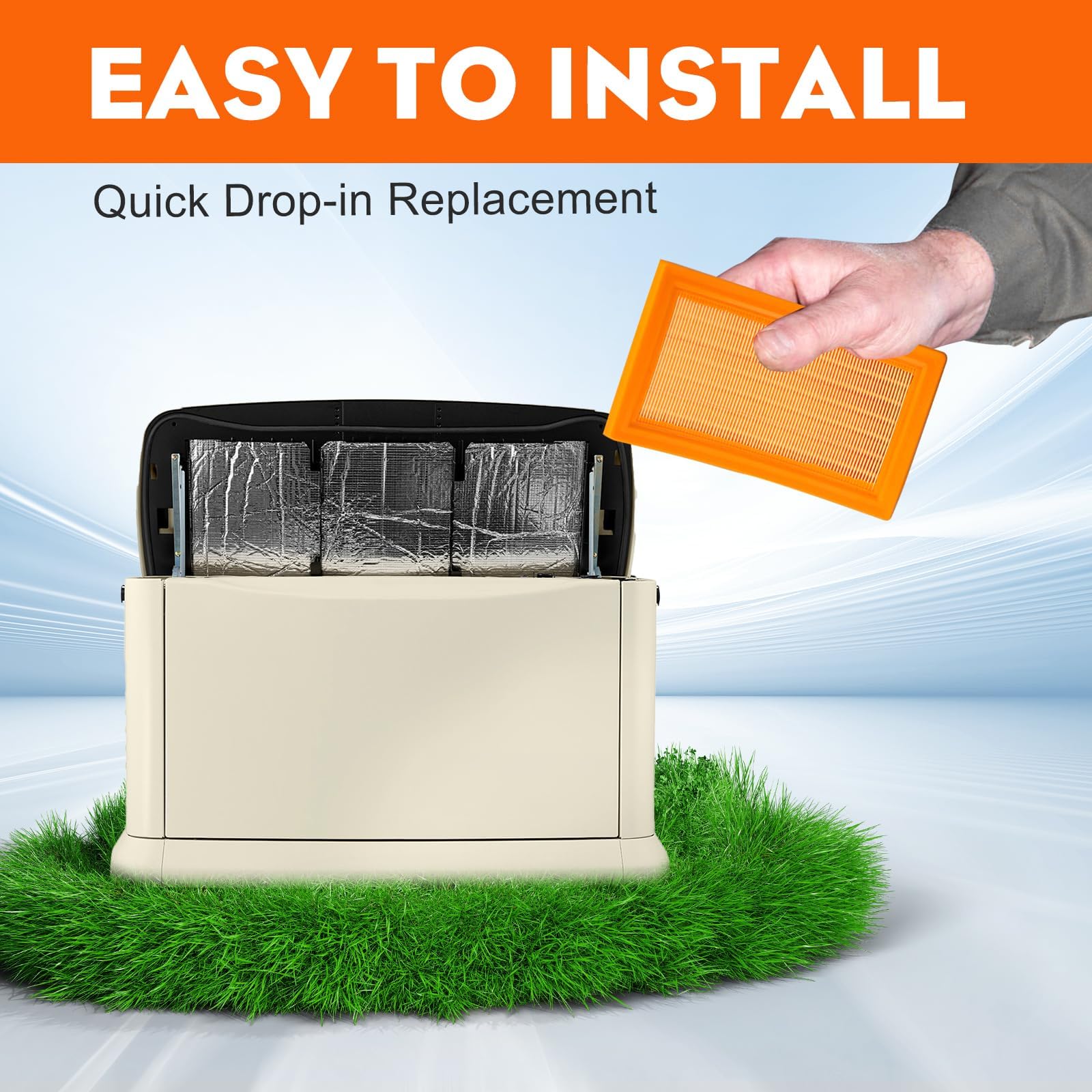 Hipa 0J8478 0J8478S Air Filter for Generac 22kw Air Filter 0J8478 (0J8478S) - Parts for Standby Generator 14 to 22kw - Image 5