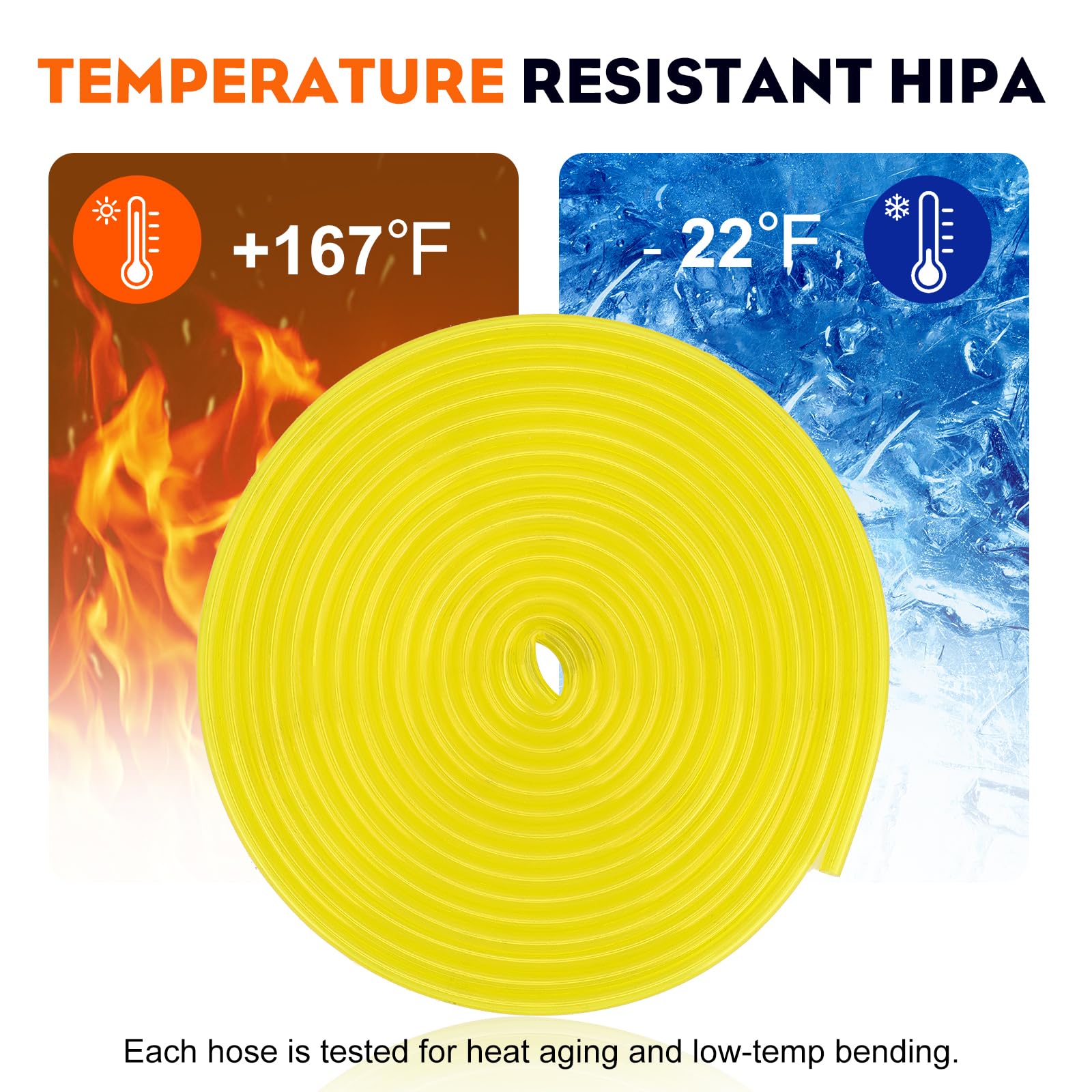 HIPA 10-Feet 2mm x 3.5mm Petrol Fuel Line Hose Tube I.D 0.08" x O.D 0.14" Tubing for Common 2 Cycle Small Engine Poulan Craftman Chainsaw String Trimmer Blower Fuel Hose (3-Meter) - Image 5