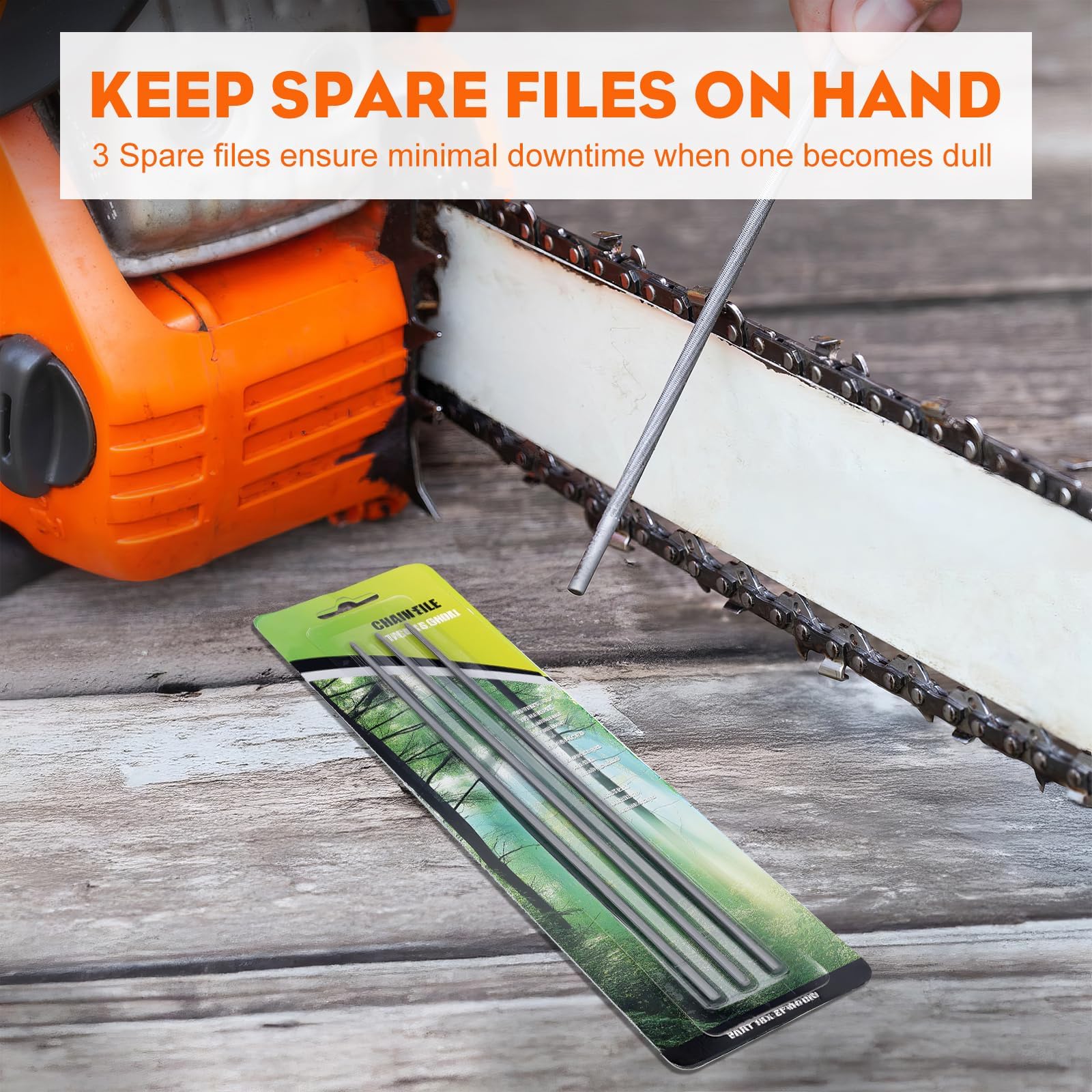 Hipa 11/64" 4.5mm Round Professional Chainsaw Chain File - Image 4