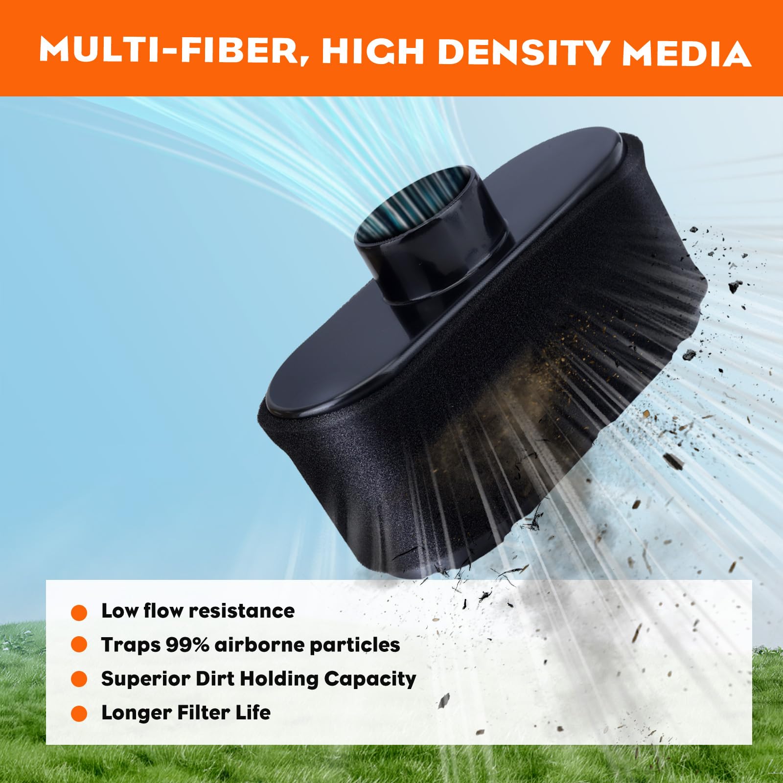 Hipa 11013-0752 Air Filter Compatible with Kawasaki FR691V FR651V FR730V Engine on Gravely Hus-qvarna Ariens Bad Boy Cub Cadet Toro Zero Turn Mower - Image 3