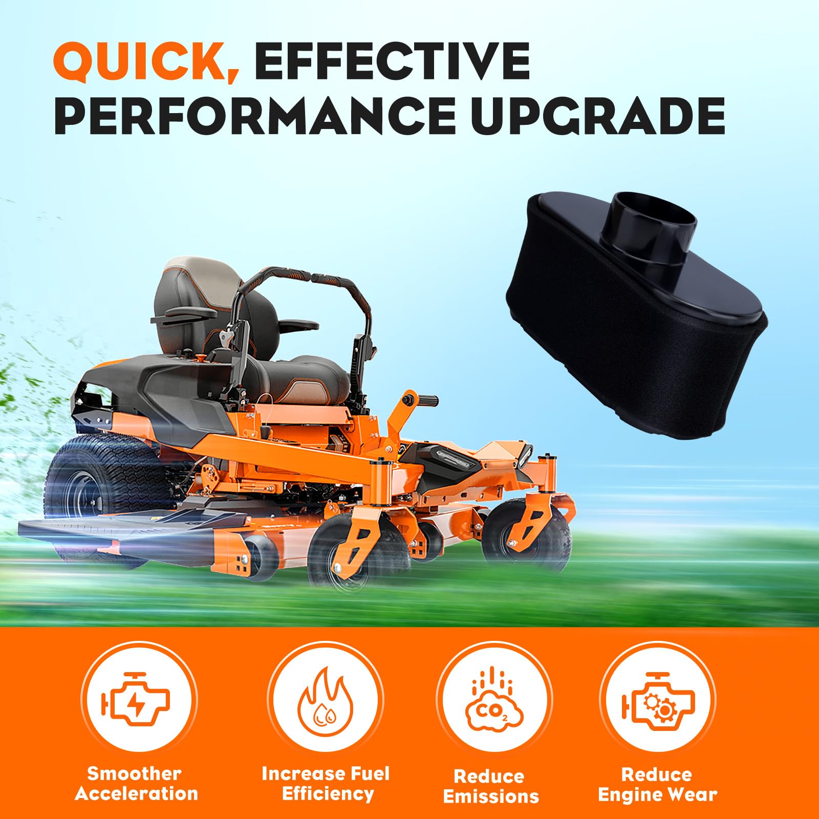 Hipa 11013-0752 Air Filter Compatible with Kawasaki FR691V FR651V FR730V Engine on Gravely Hus-qvarna Ariens Bad Boy Cub Cadet Toro Zero Turn Mower - Image 4