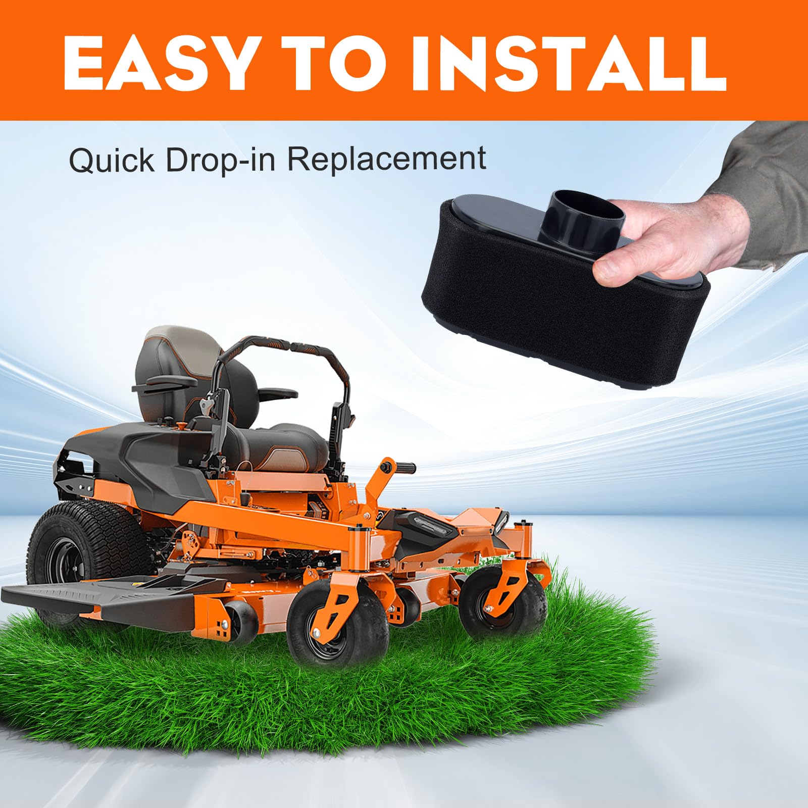 Hipa 11013-0752 Air Filter Compatible with Kawasaki FR691V FR651V FR730V Engine on Gravely Hus-qvarna Ariens Bad Boy Cub Cadet Toro Zero Turn Mower - Image 6