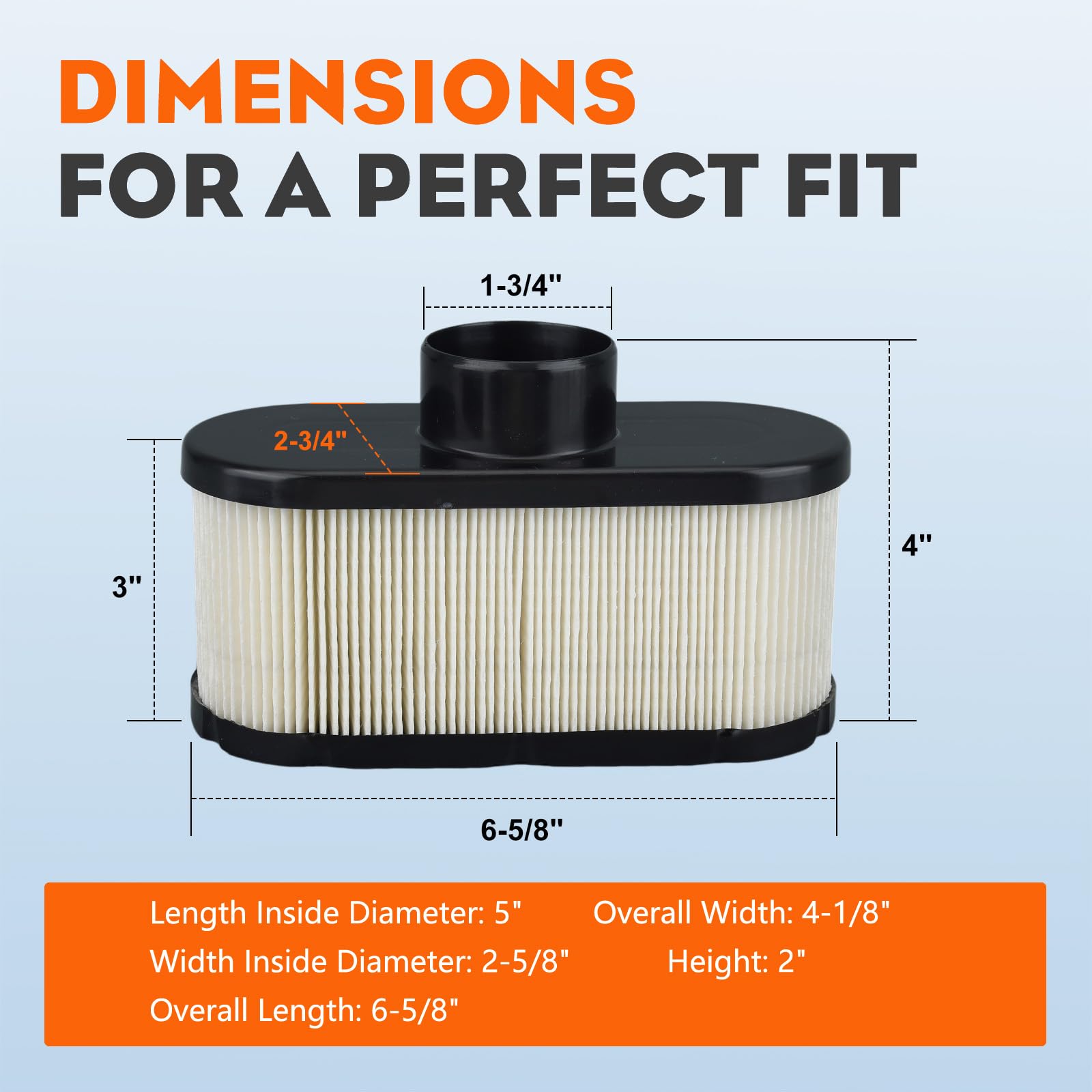 Hipa 11013-0752 Air Filter Compatible with Kawasaki FR691V FR651V FR730V Engine on Gravely Hus-qvarna Ariens Bad Boy Cub Cadet Toro Zero Turn Mower - Image 7