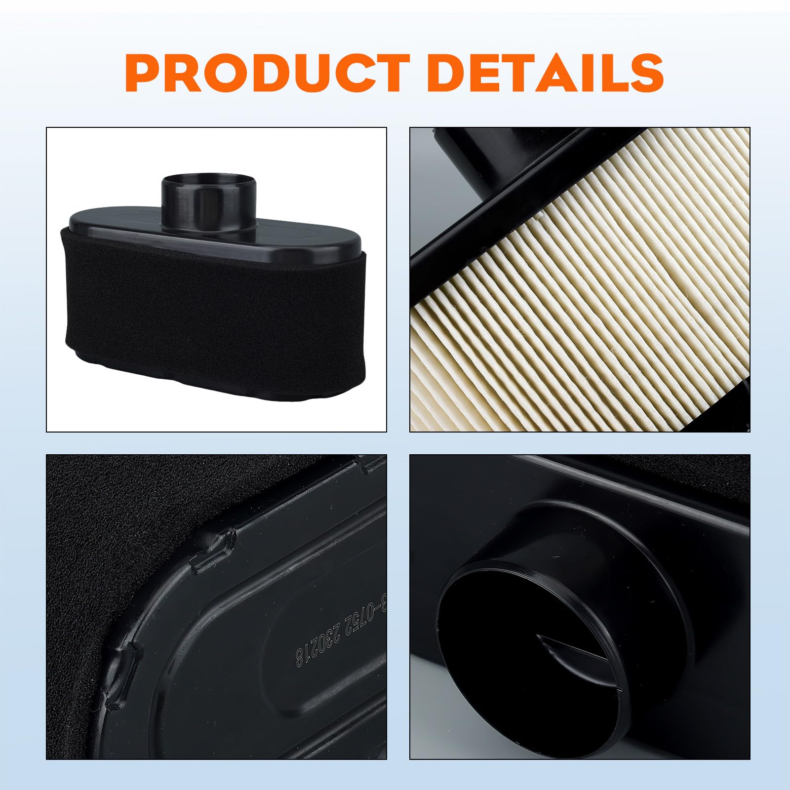 Hipa 11013-0752 Air Filter Compatible with Kawasaki FR691V FR651V FR730V Engine on Gravely Hus-qvarna Ariens Bad Boy Cub Cadet Toro Zero Turn Mower - Image 8