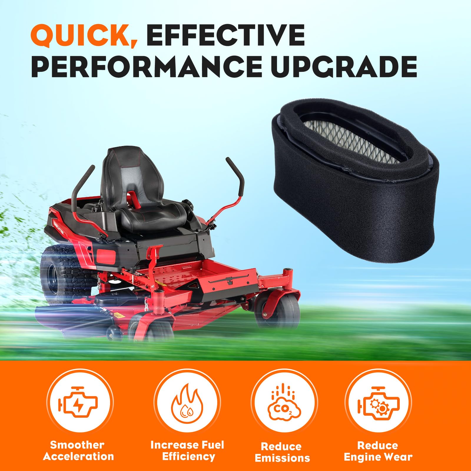 Hipa 11029-7012 Air Filter Tune Up Kit for Kawasaki FH601V FH641V FH661V FH680V FH721V 4 Stroke Engines Replace 11013-7024 11013-7027 with 49065-7010 Oil Filter - Image 6