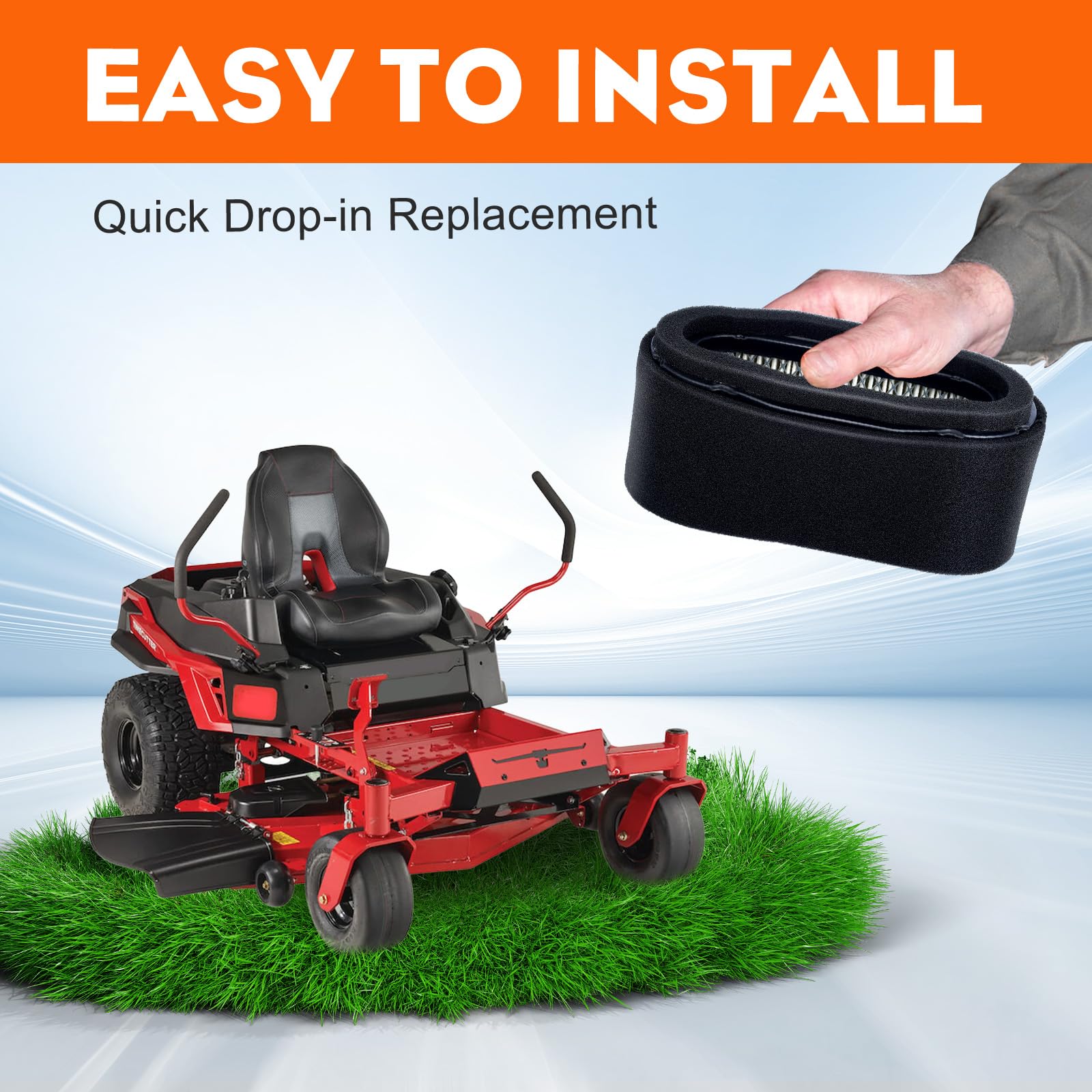 Hipa 11029-7012 Air Filter Tune Up Kit for Kawasaki FH601V FH641V FH661V FH680V FH721V 4 Stroke Engines Replace 11013-7024 11013-7027 with 49065-7010 Oil Filter - Image 7