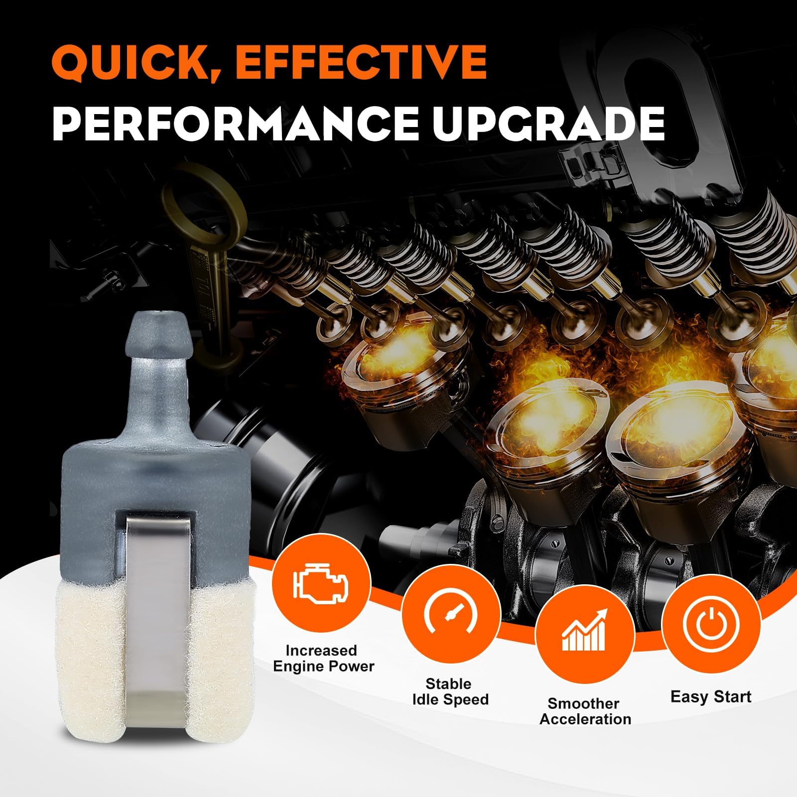 Hipa 125-527 Fuel Filter 13120507320 for ECHO String Trimmer SRM210 GT200 SRM225 SRM210 SRM2100 GT225 PAS225 PB200 PB250 PB250LN PE200 PE2100 PE211 ES210 ES250 HC150 HC151 Mantis Tiller - Image 3