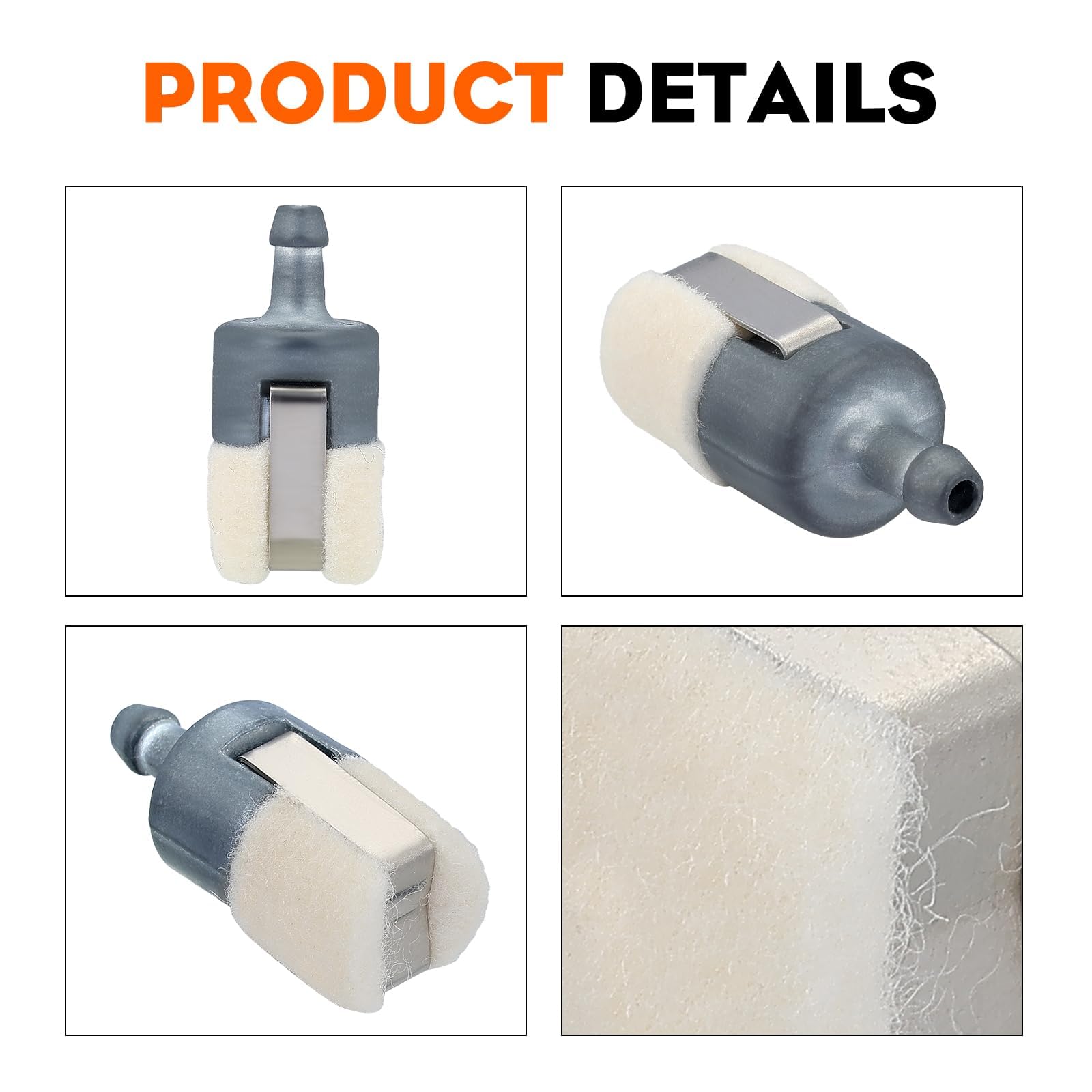 Hipa 125-527 Fuel Filter 13120507320 for ECHO String Trimmer SRM210 GT200 SRM225 SRM210 SRM2100 GT225 PAS225 PB200 PB250 PB250LN PE200 PE2100 PE211 ES210 ES250 HC150 HC151 Mantis Tiller - Image 7