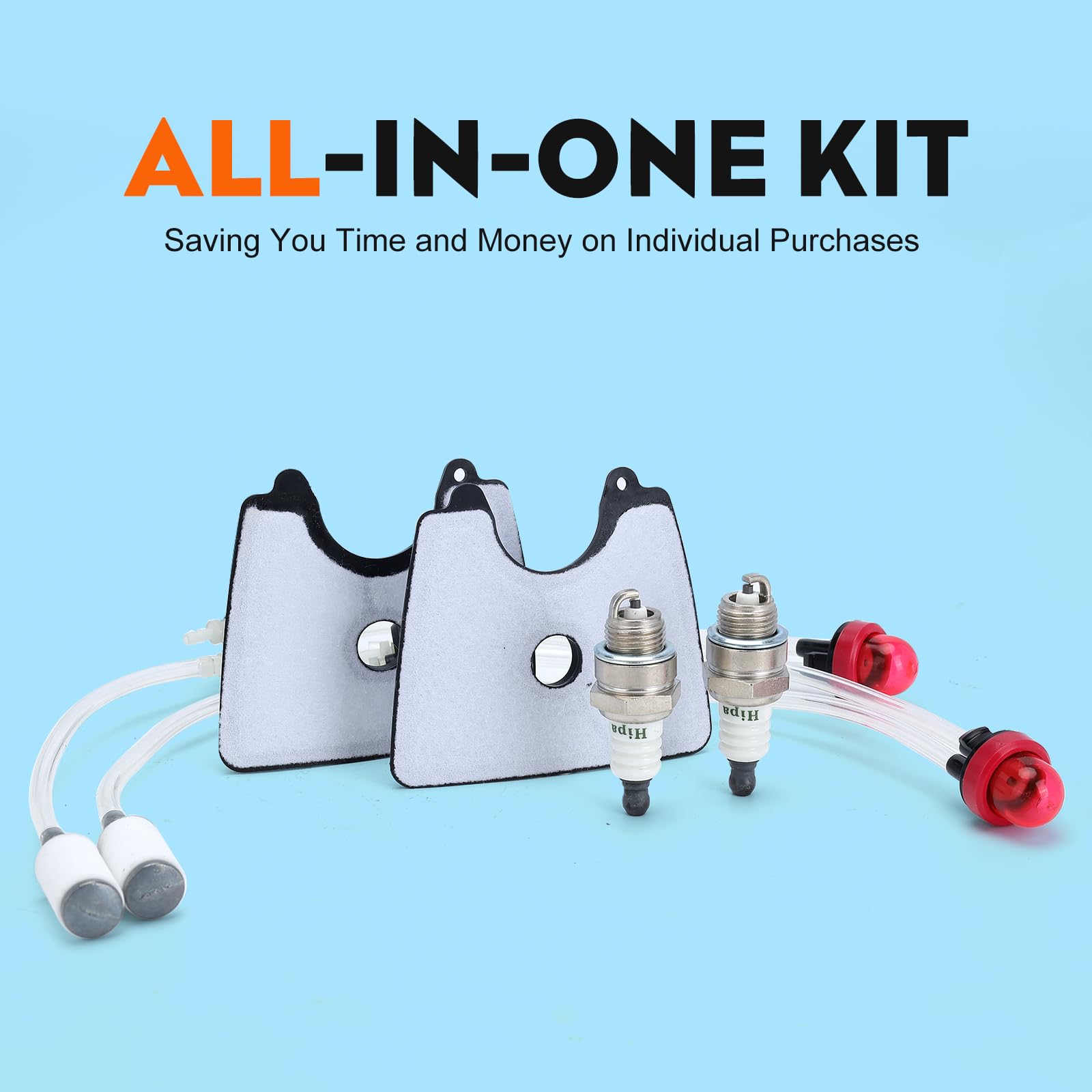 Hipa 125B Air Filter Fuel line Kit Replace 581798001 545081841 Fuel Line Kit 545112101 Air Filter Fit for Husq 125B 125BVX 125BX Handheld Leaf Blower Model Parts - Image 3