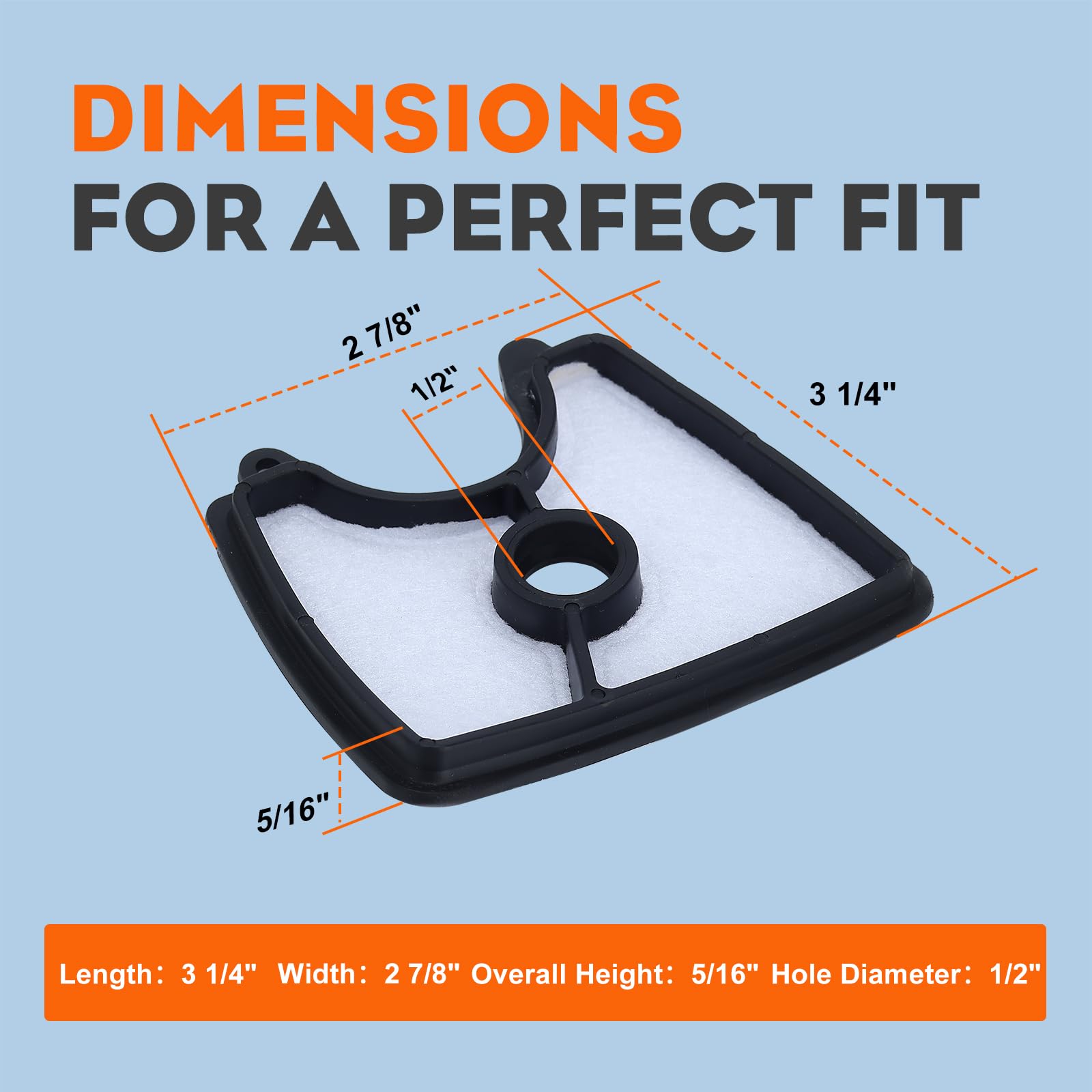 Hipa 125B 545112101 Air Filter 581798001 545081841 Fuel Line Kit for Husq 125B 125BVX 125BX Leaf Blower Jonsered B2126 BV2126 Blower Parts with Primer Bulb Fuel Filter Spark Plug - Image 4