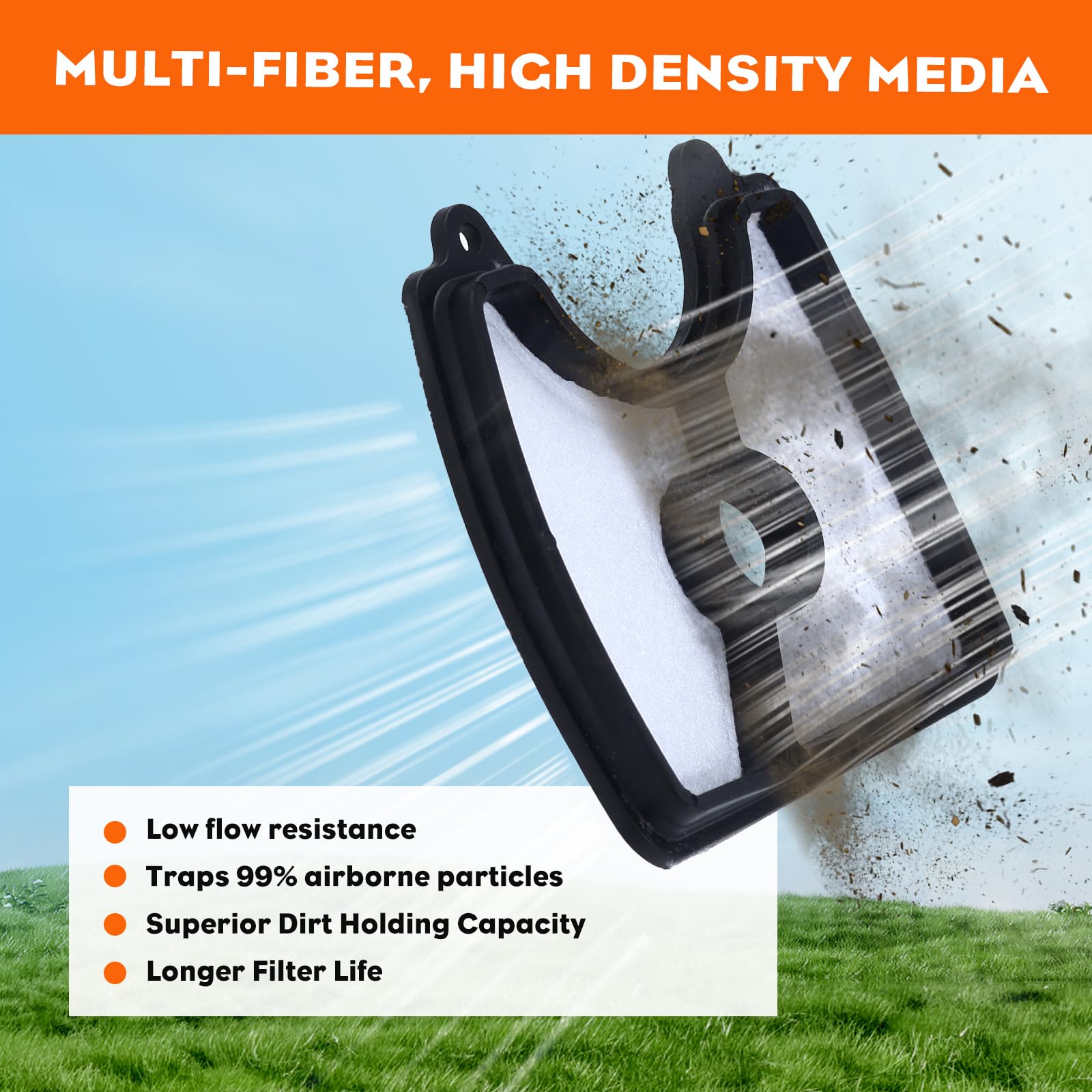 Hipa 125B 545112101 Air Filter 581798001 545081841 Fuel Line Kit for Husq 125B 125BVX 125BX Leaf Blower Jonsered B2126 BV2126 Blower Parts with Primer Bulb Fuel Filter Spark Plug - Image 6