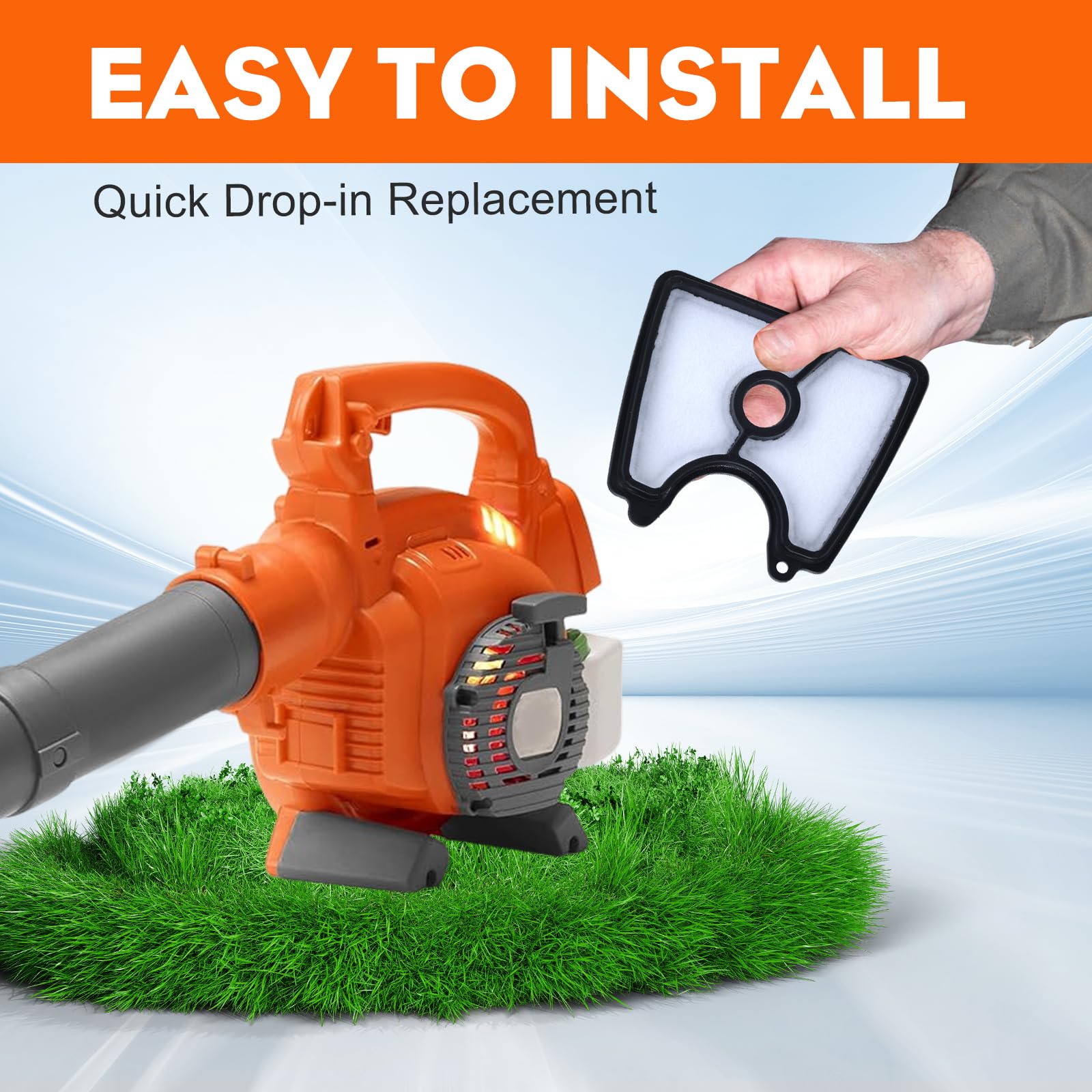 Hipa 125B 545112101 Air Filter 581798001 545081841 Fuel Line Kit for Husq 125B 125BVX 125BX Leaf Blower Jonsered B2126 BV2126 Blower Parts with Primer Bulb Fuel Filter Spark Plug - Image 5