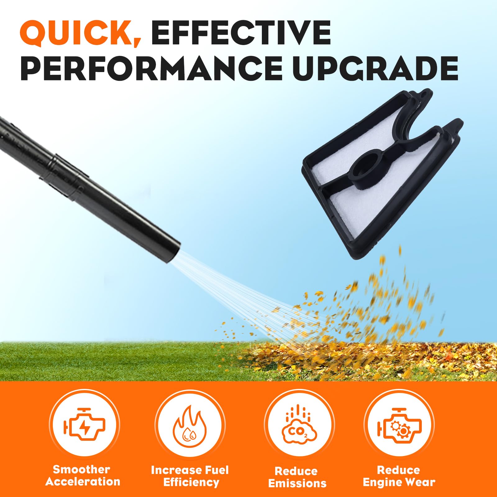 Hipa 125B 545112101 Air Filter 581798001 545081841 Fuel Line Kit for Husq 125B 125BVX 125BX Leaf Blower Jonsered B2126 BV2126 Blower Parts with Primer Bulb Fuel Filter Spark Plug - Image 8