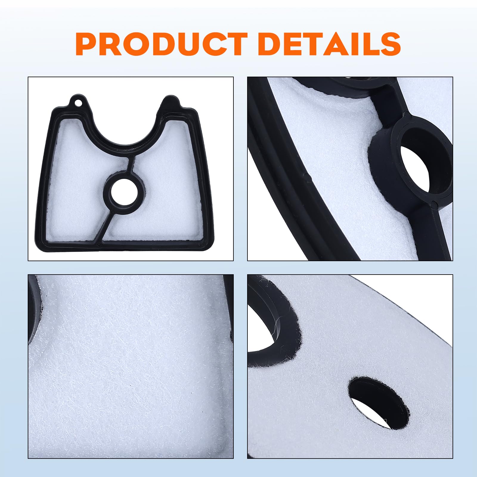 Hipa 125B 545112101 Air Filter 581798001 545081841 Fuel Line Kit for Husq 125B 125BVX 125BX Leaf Blower Jonsered B2126 BV2126 Blower Parts with Primer Bulb Fuel Filter Spark Plug - Image 9