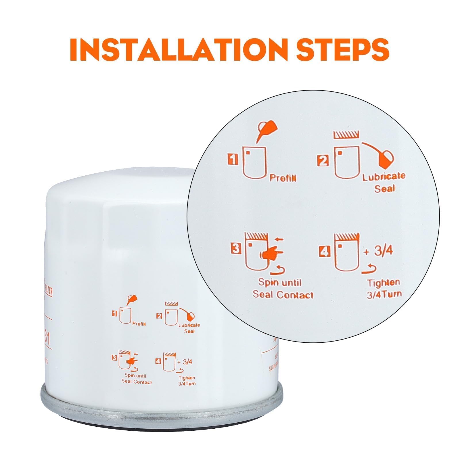 Hipa 136-7848 Oil Filter AM107423 for Toro V-Twin Engine Timecutter SS4200 SS4225 SS4250 SS5000 SS5425 Zero Turn Mower Parts 120-4276 Oil Change Kit 2Pack - Image 9