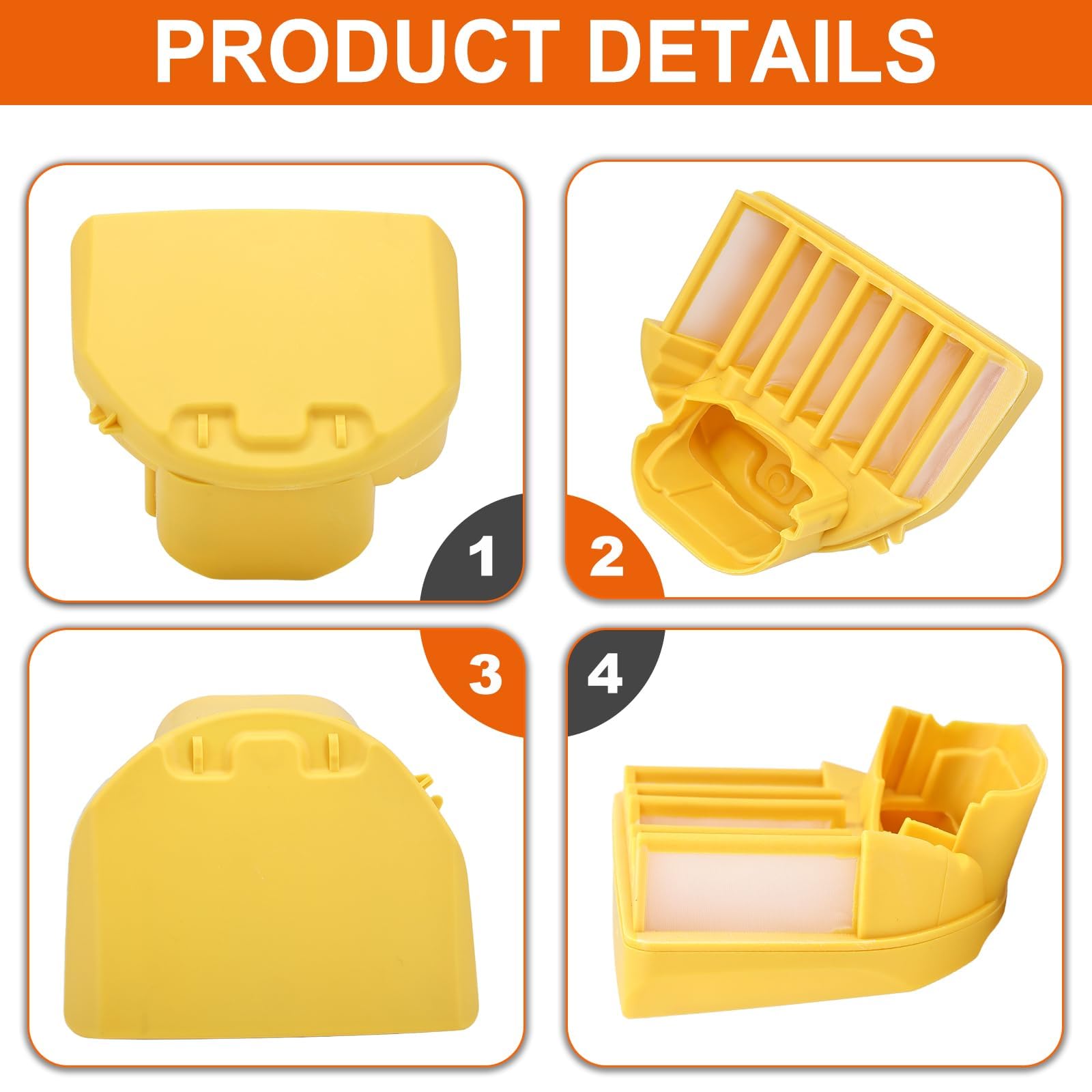 Hipa 2 Pack Air Filter Fuel Line for Husqvarna 455 Rancher Parts 460 455E 455R 460R 599333701 Gas Chainsaw Fuel Filter Spark Plug Primer Bulb Tune Up Kit - Image 5