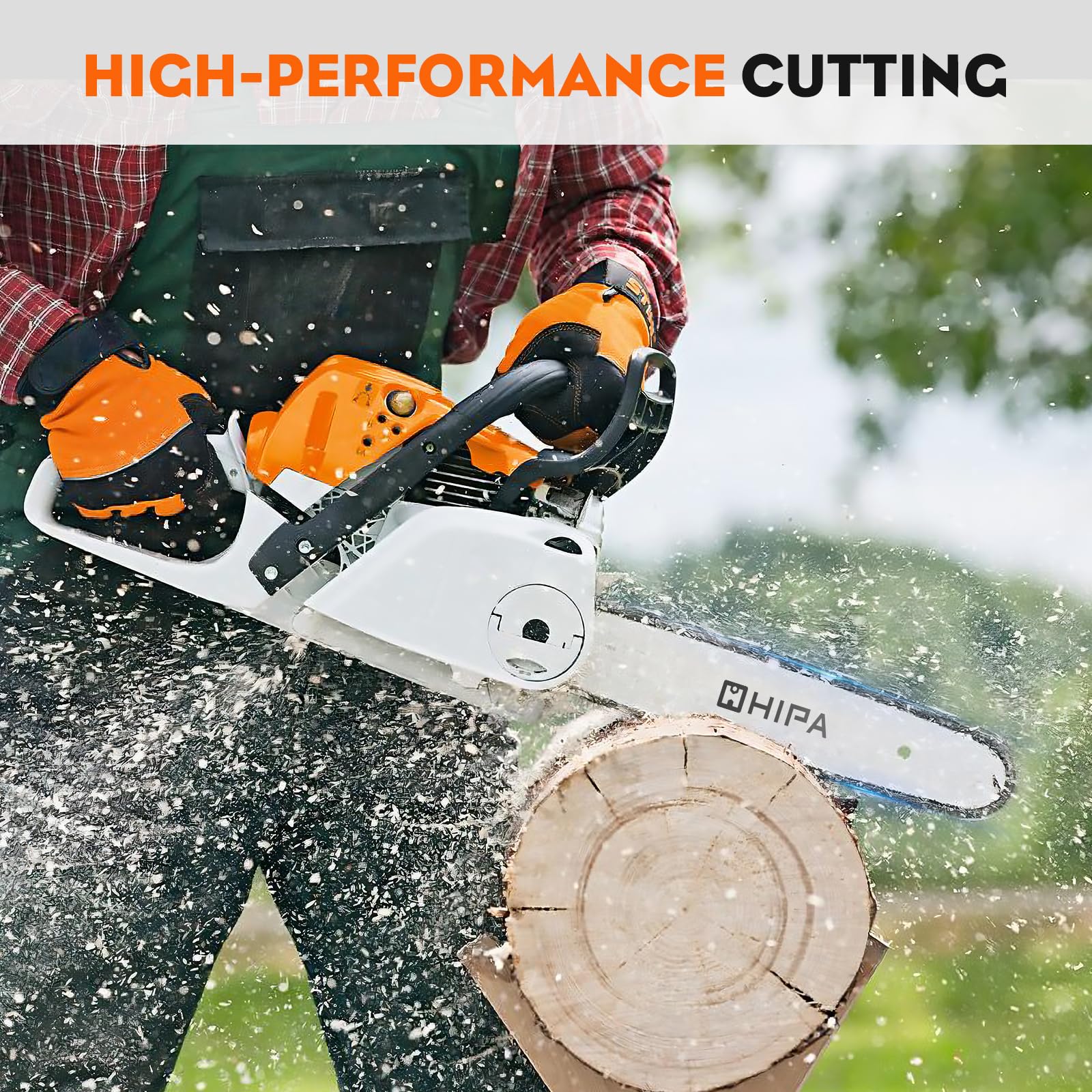 Hipa 2 Pack PS720 8 Inch Pole Saw Chain 3/8" LP Pitch .043" Gauge 34DL for Worx WG310 De-walt DCPS620 R34 Trimmer Plus PS720 Electric Pole Saw Chainsaw Chain Replacement - Image 9