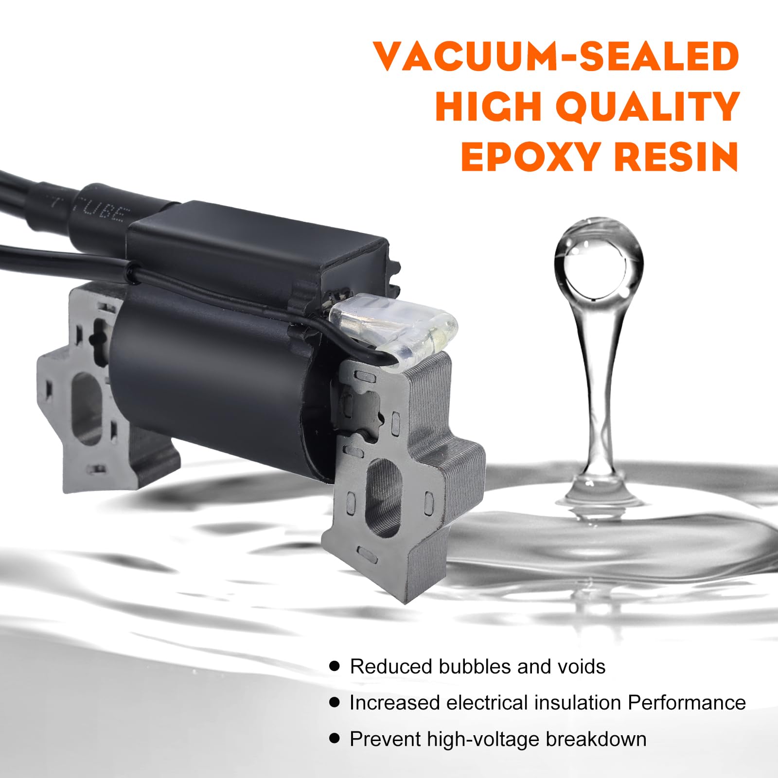 Hipa 212 Ignition Coil for Predator 212CC 224CC Honda GX160 GX120 GX140 GX200 5.5hp 6.5hp Coleman BT200X CT200U CT200U-EX 196CC Engine Replaces 30500-ZE1-073 - Image 4