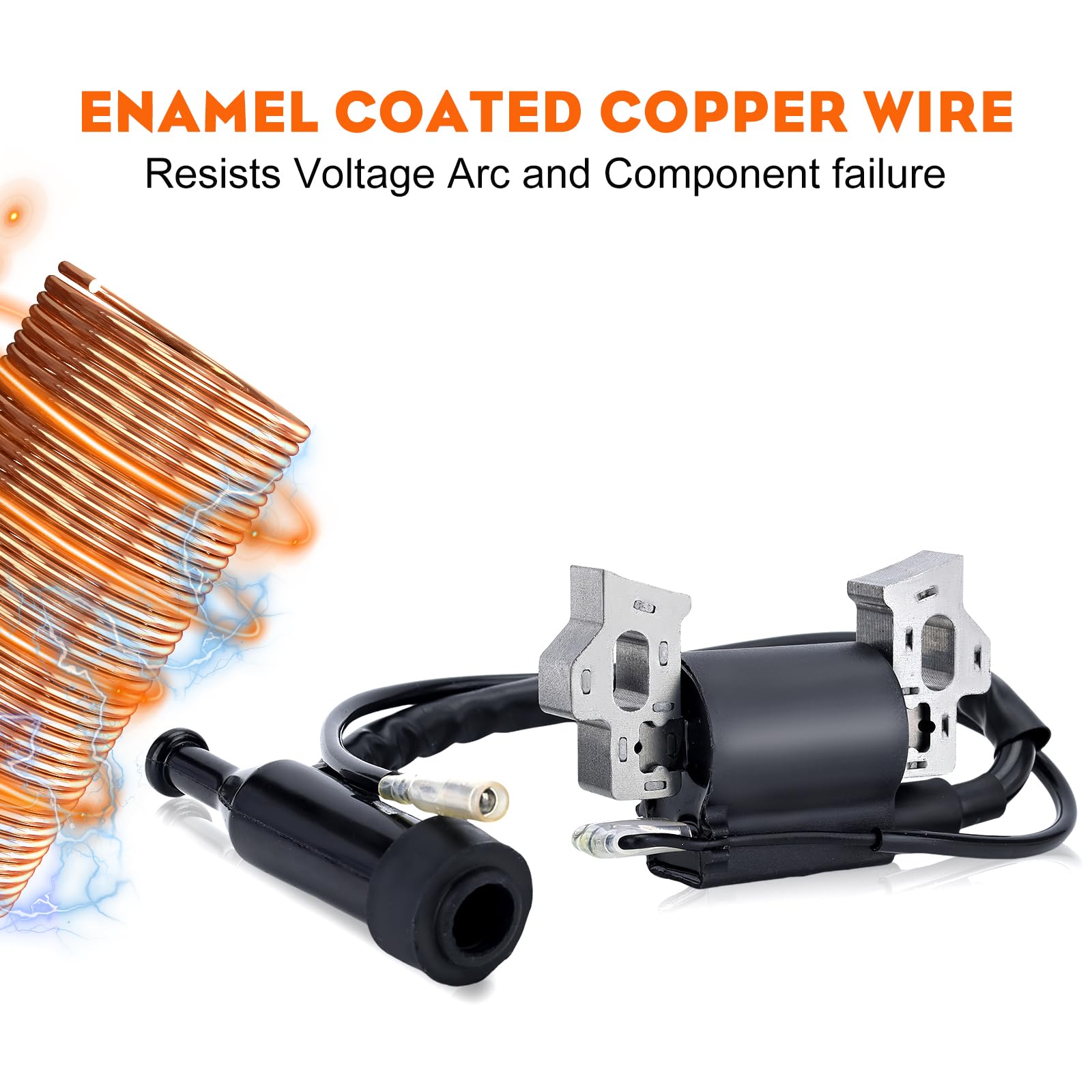 Hipa 212 Ignition Coil for Predator 212CC 224CC Honda GX160 GX120 GX140 GX200 5.5hp 6.5hp Coleman BT200X CT200U CT200U-EX 196CC Engine Replaces 30500-ZE1-073 - Image 5