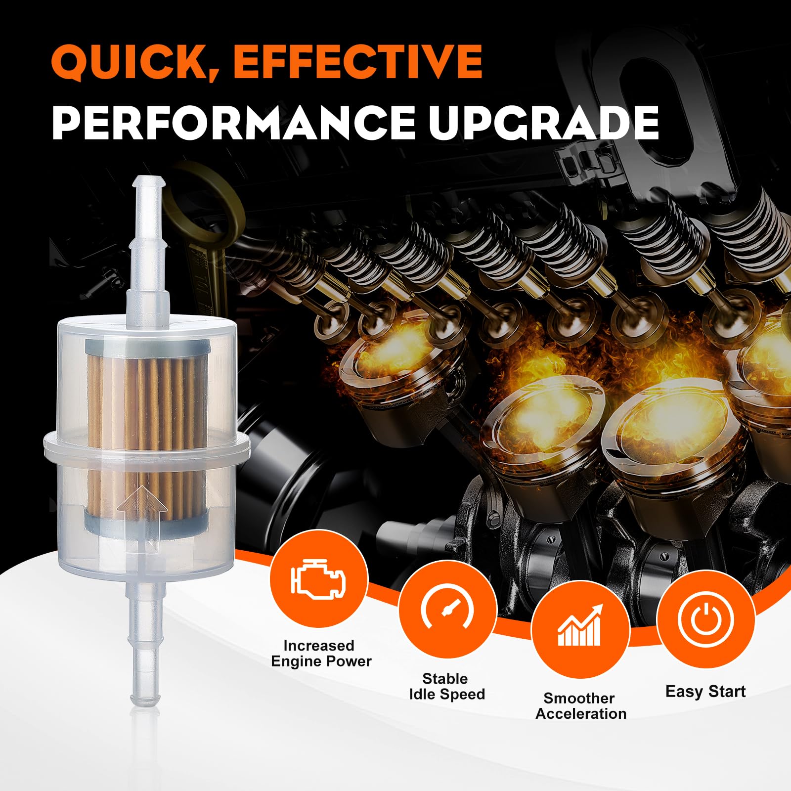 HIPA 24 050 13-S Fuel Filter 15 Micron for Kohler CH20S - CH25S, CH670S CH730S - CH750S LH640S LH685S LH690S LH750S LH755S, SV720S to SV740S 2Pack - Image 3