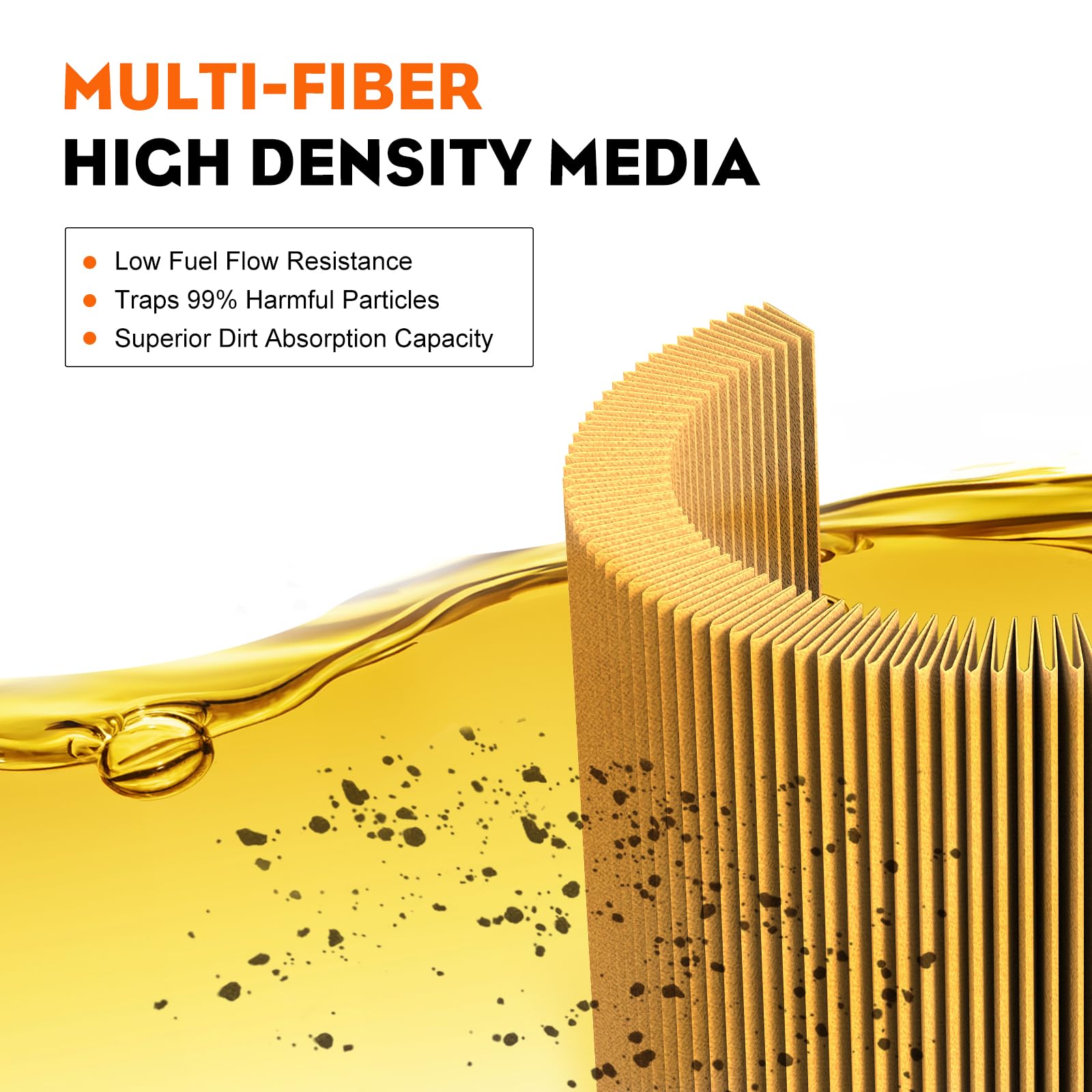 HIPA 24 050 13-S Fuel Filter 15 Micron for Kohler CH20S - CH25S, CH670S CH730S - CH750S LH640S LH685S LH690S LH750S LH755S, SV720S to SV740S 2Pack - Image 4