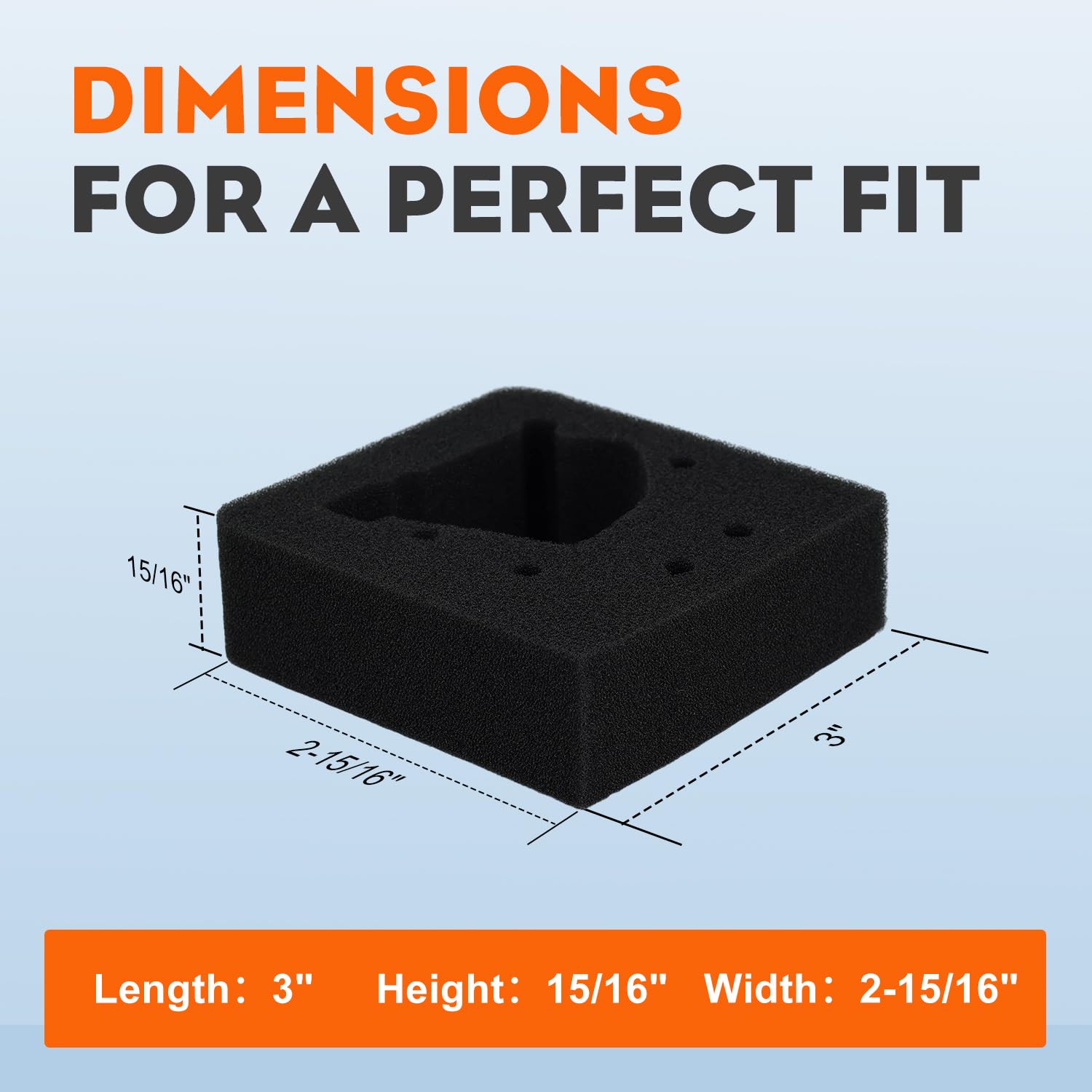 Hipa 2PCS 17211-ZM3-800 Air Filter for Honda GX22 GX31 Engine FG100 Tiller Cultivator w Primer Bulb Fuel Filter - Image 4