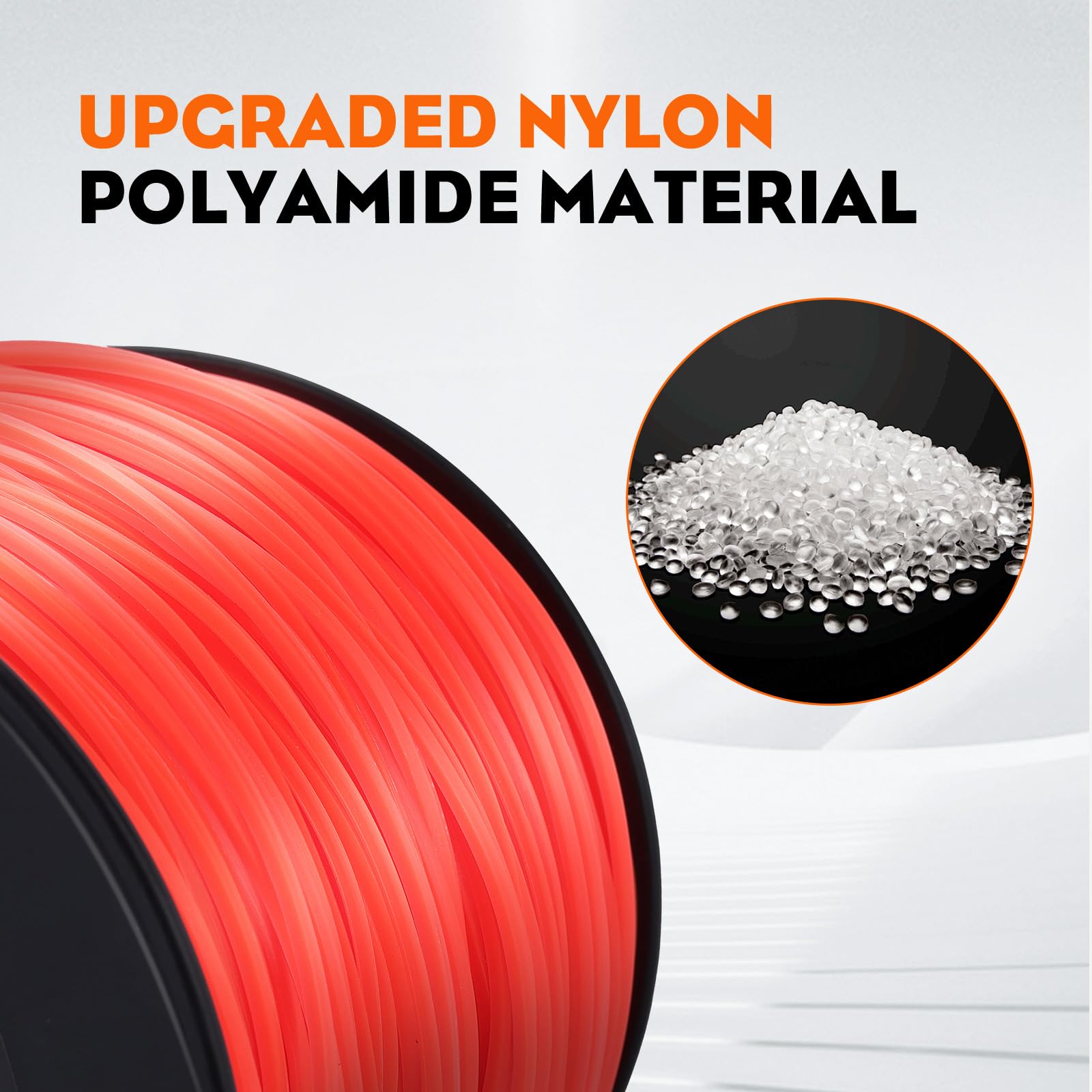 Hipa 3 Pound .095" String Trimmer Line Heavy Duty, 0.095 inch Square WeedEater String, Weed Wacker String Compatible with Most Trimmer Brushcutters Standard Models - Image 7