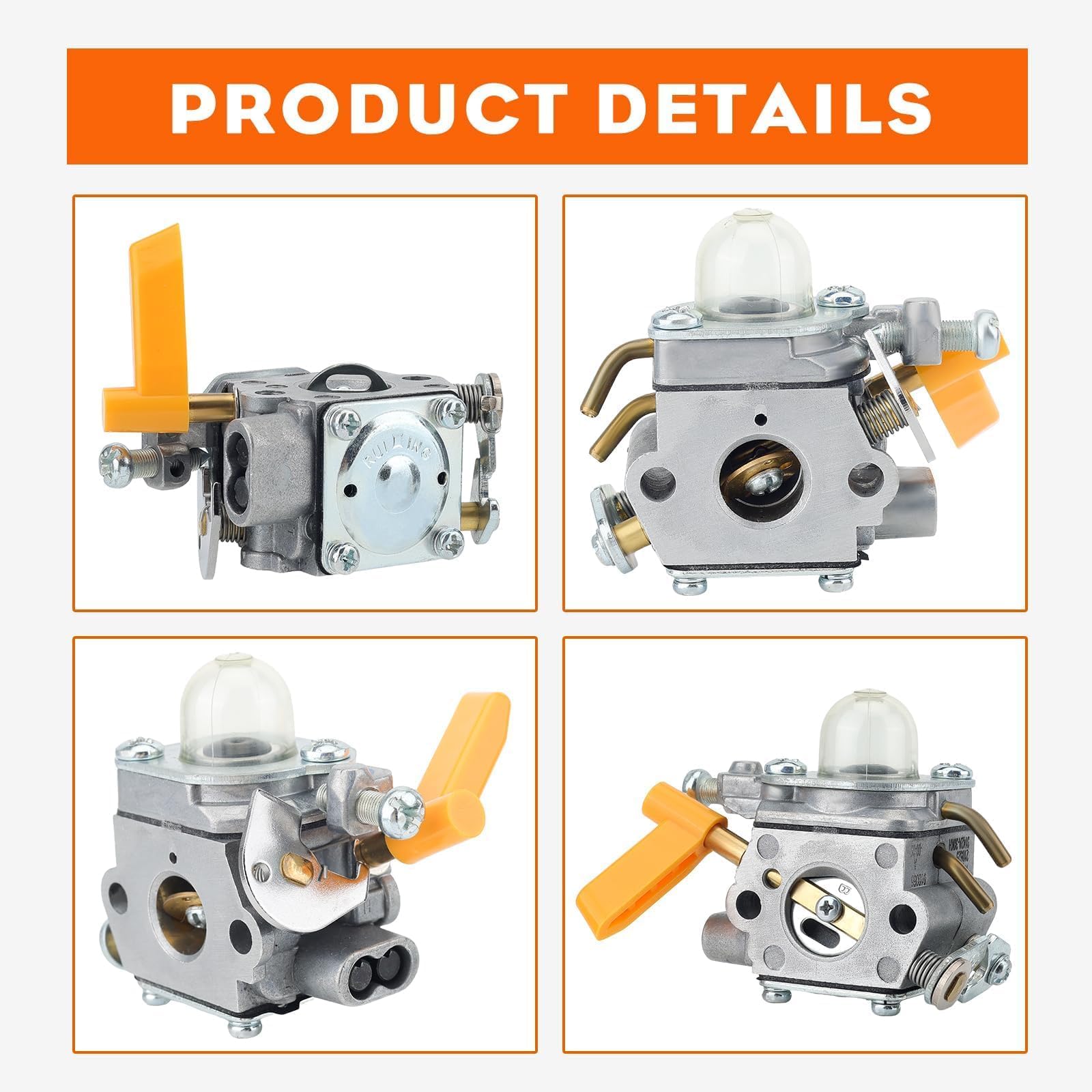 Hipa 308054043 CS26 SS26 Carburetor for Ryobi Homelite SS30 CS30 EX26 BC30 26cc TP30 SX135 25cc RY09050 TP26 30cc Trimmer Leaf Blower Replace 308054013 309368003 308054077 308054003 C1U-H60 - Image 8