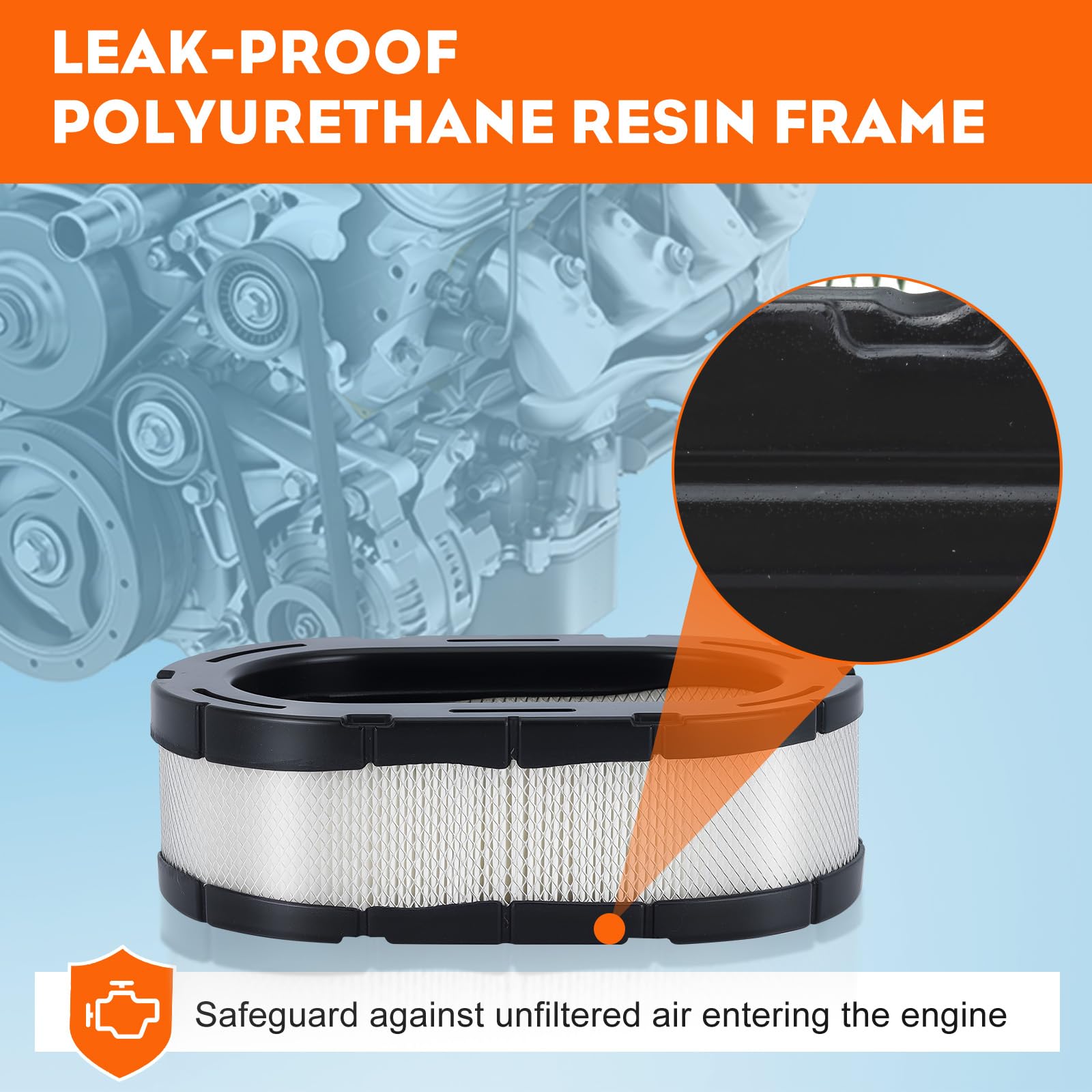 Hipa 32 083 09-S Air Filter Compatible with Cub Cadet XT1 XT2 ZT1 Zero Turn Mower with Kohler 7000 series KT715 KT725 KT730 KT735 KT740 KT745 19HP-26HP Engine Replace 490-200-k054 - Image 5