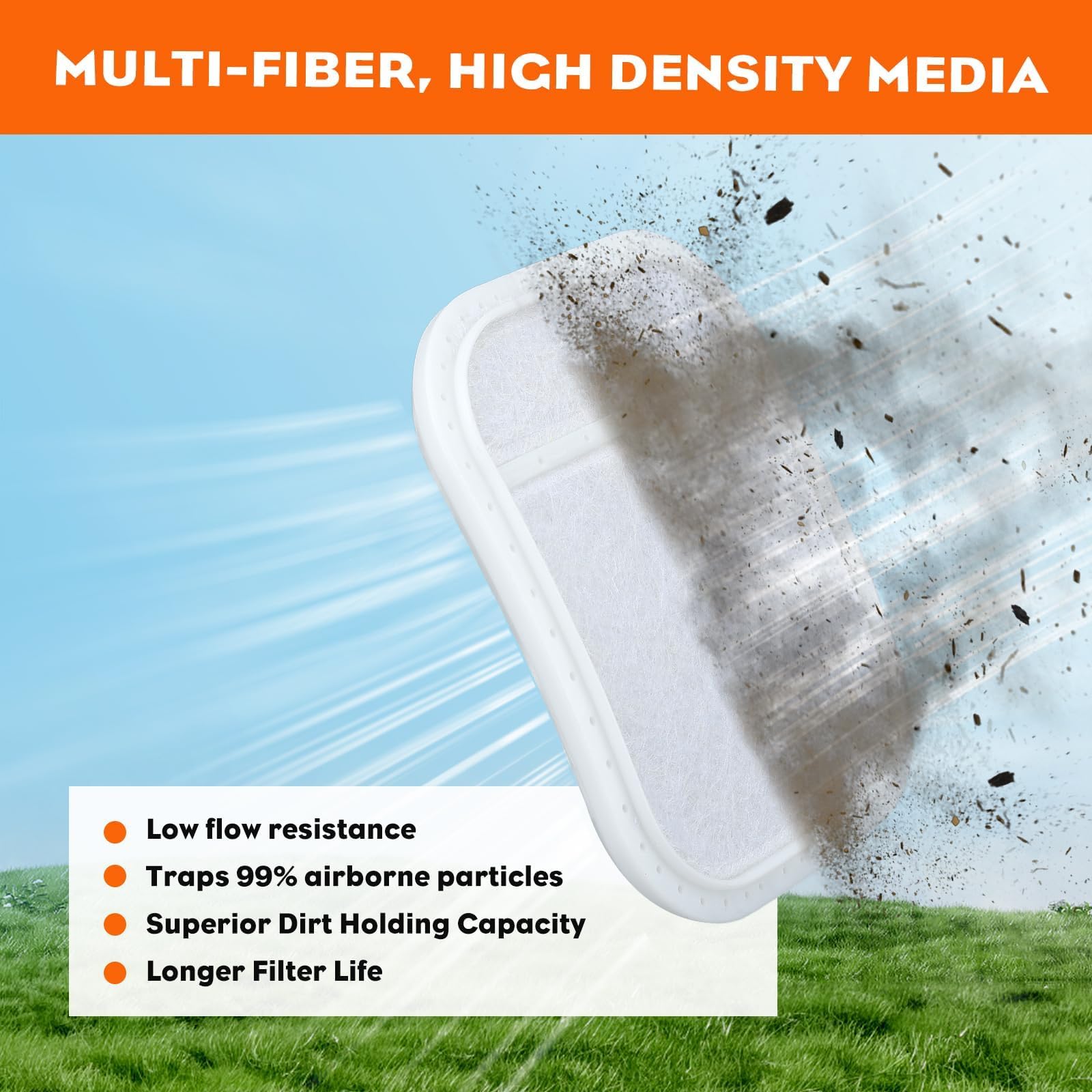 Hipa 528074701 BCZ2660TS Air Filter for RedMax BCZ230TS BCZ3060TS HTZ2460 BCZ2460S BCZ2650S BCZ3050S CHTZ2460 BCZ2450S Red Max Trimmer Brushcutter Replace 587930701 with Spark Plug Primer Bulb - Image 6