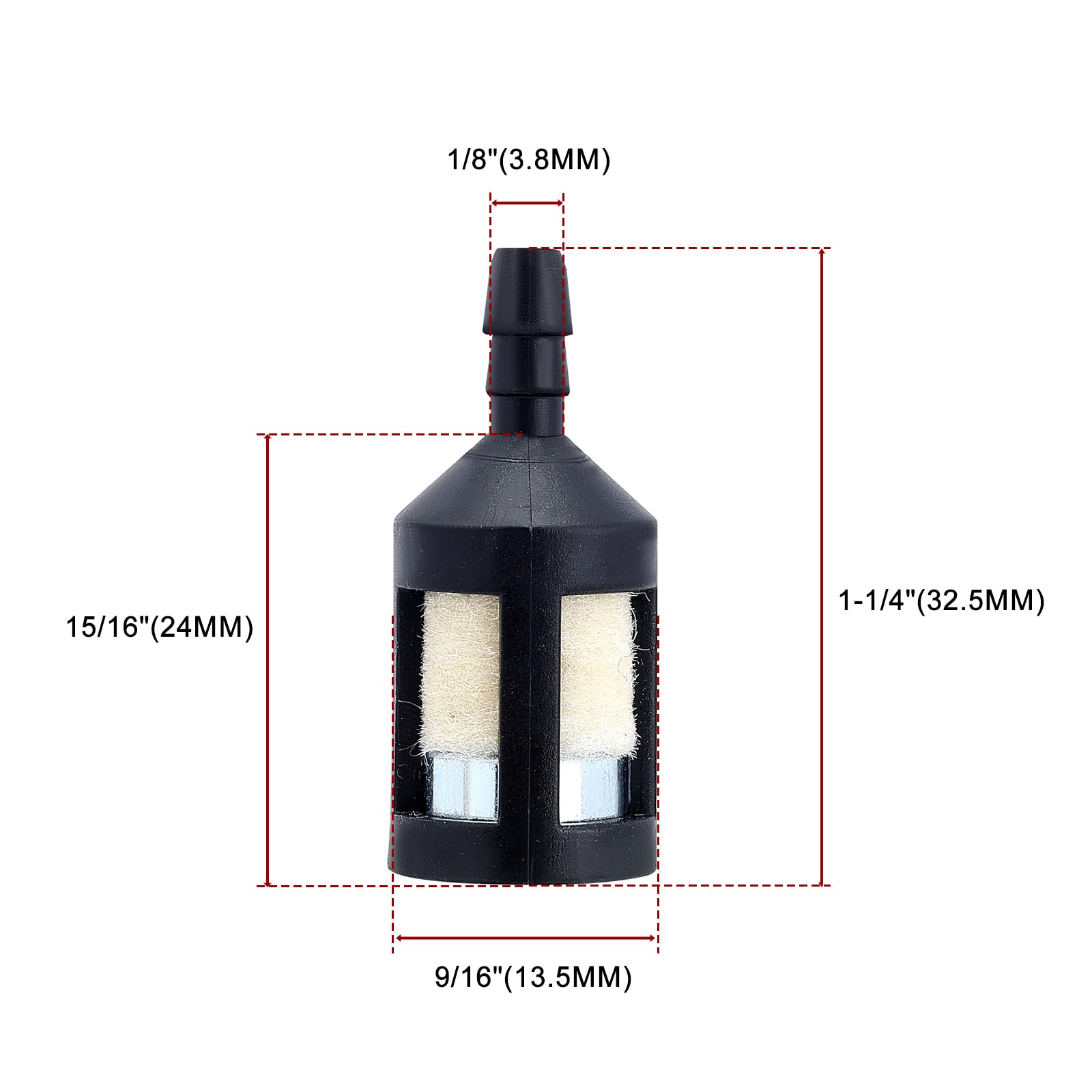 Hipa 530069216 Fuel Line Hose for Poulan St-ihl Echo Craftsman Husqvrna Homelite String Trimmer Weedeater Leaf Blower Engine Parts Replaces Zama ZF-1 Ryobi Fuel Filter WALBR Primer Bulb 188-12 188-13 - Image 3