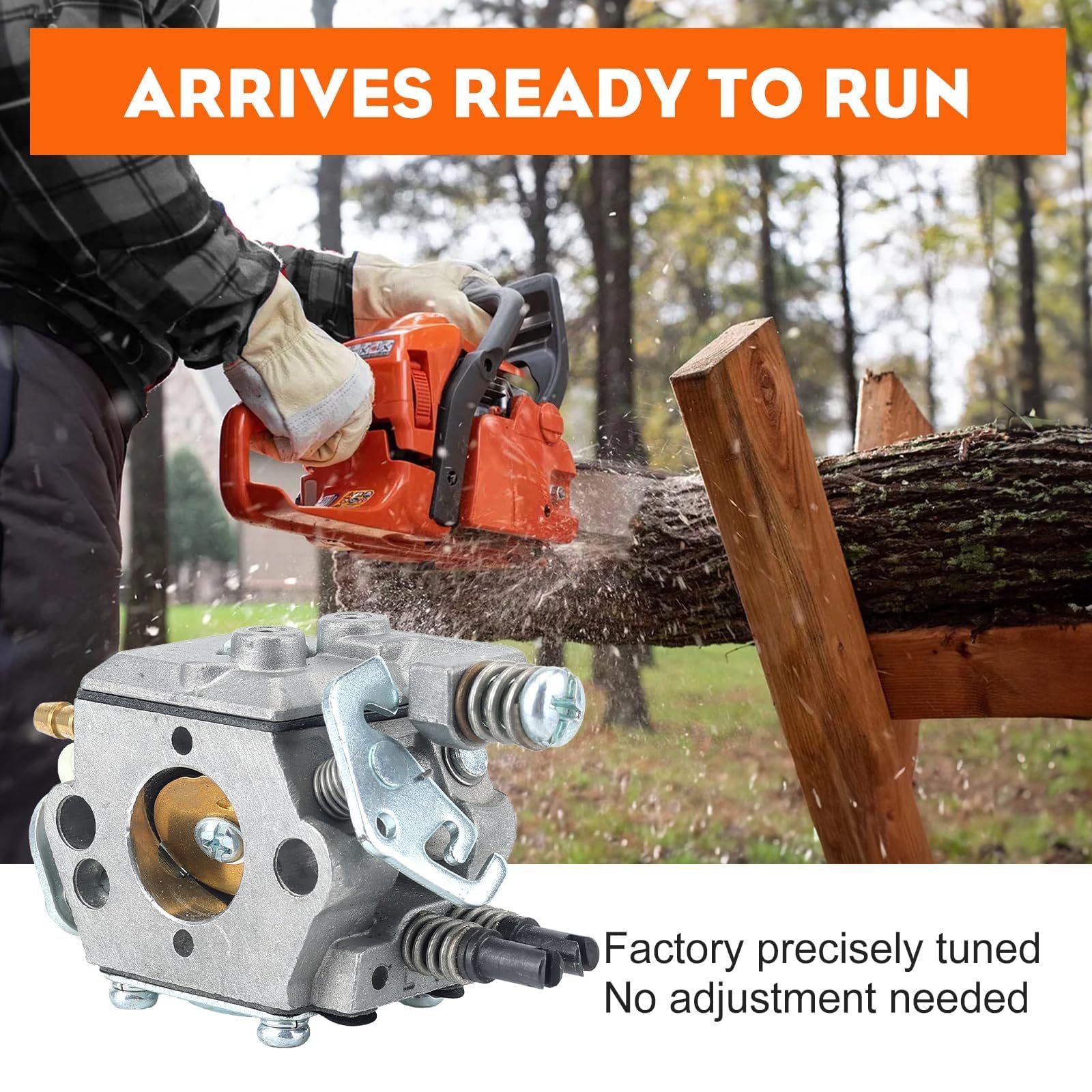 Hipa 55 51 Rancher Carburetor Ignition Coil Air Filter Kit for Husq Rancher 51 55 50 Chainsaw Parts Replace WT-170-1 503281504 Carb 544018401 Coil 5503608301 Air Filter Rebuild Kit - Image 7