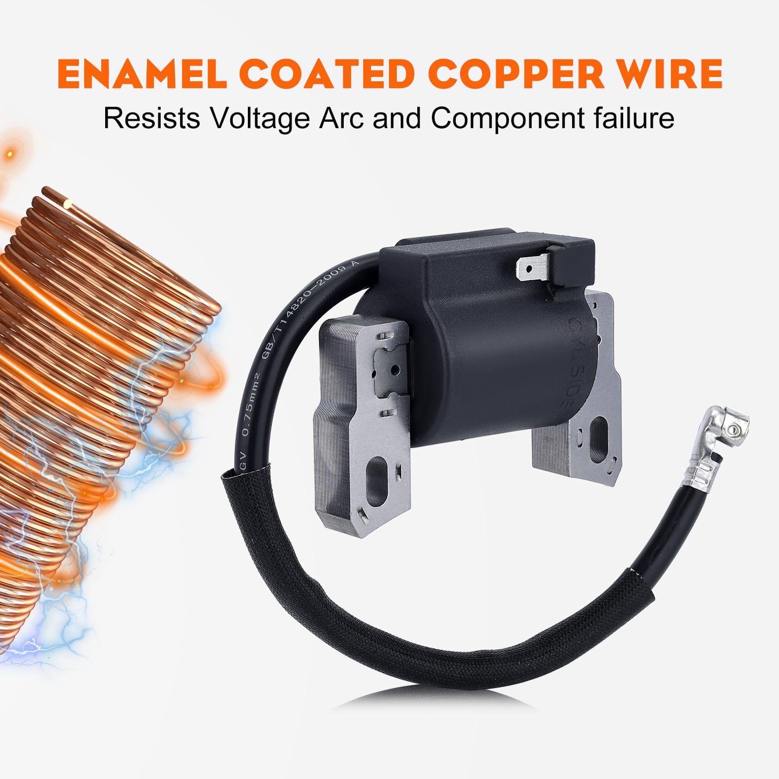 HIPA 590454 Ignition Coil Compatible with Brigg Stratt 799381 790817 692605 802574 Magneto Armature - Image 4