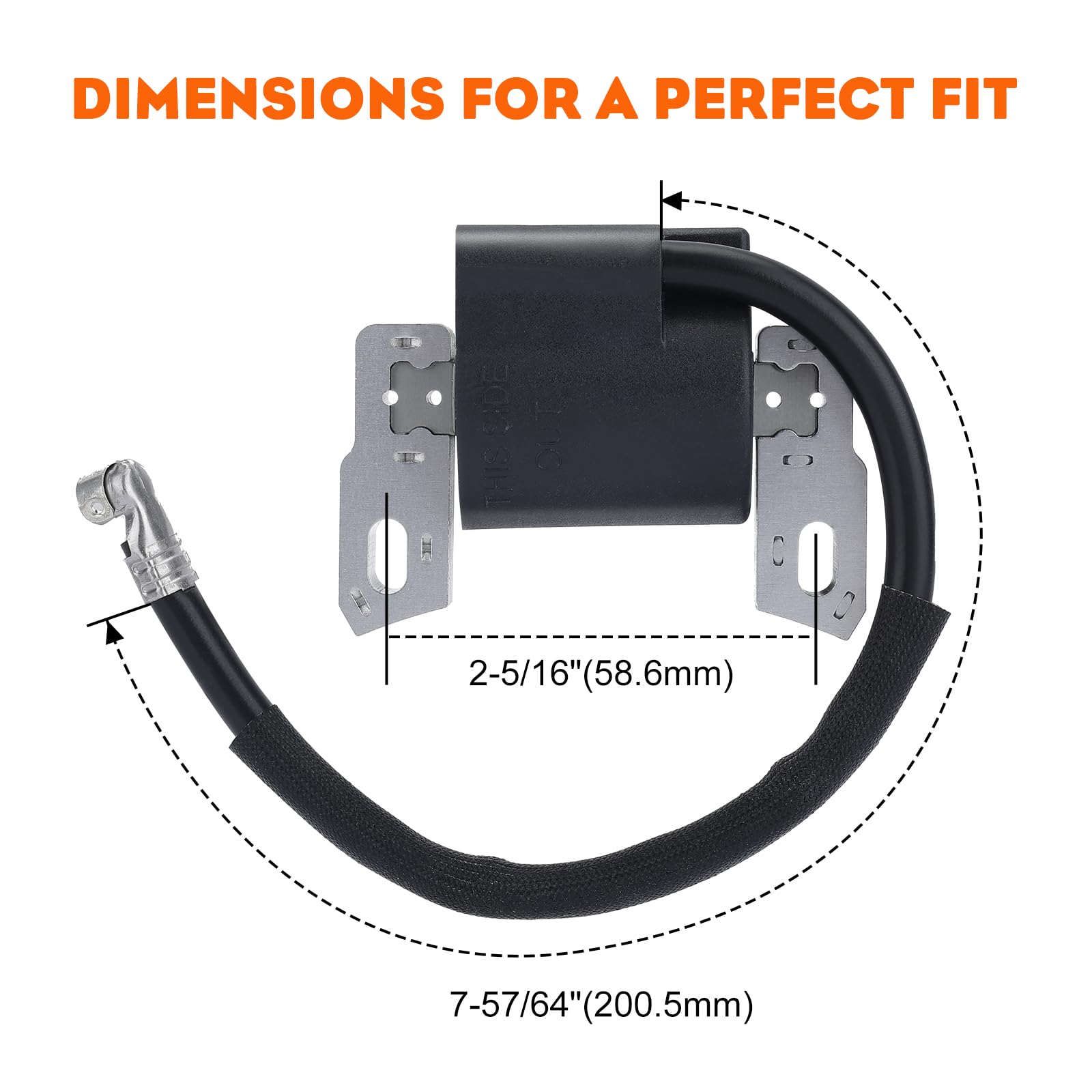HIPA 590454 Ignition Coil Compatible with Brigg Stratt 799381 790817 692605 802574 Magneto Armature - Image 6