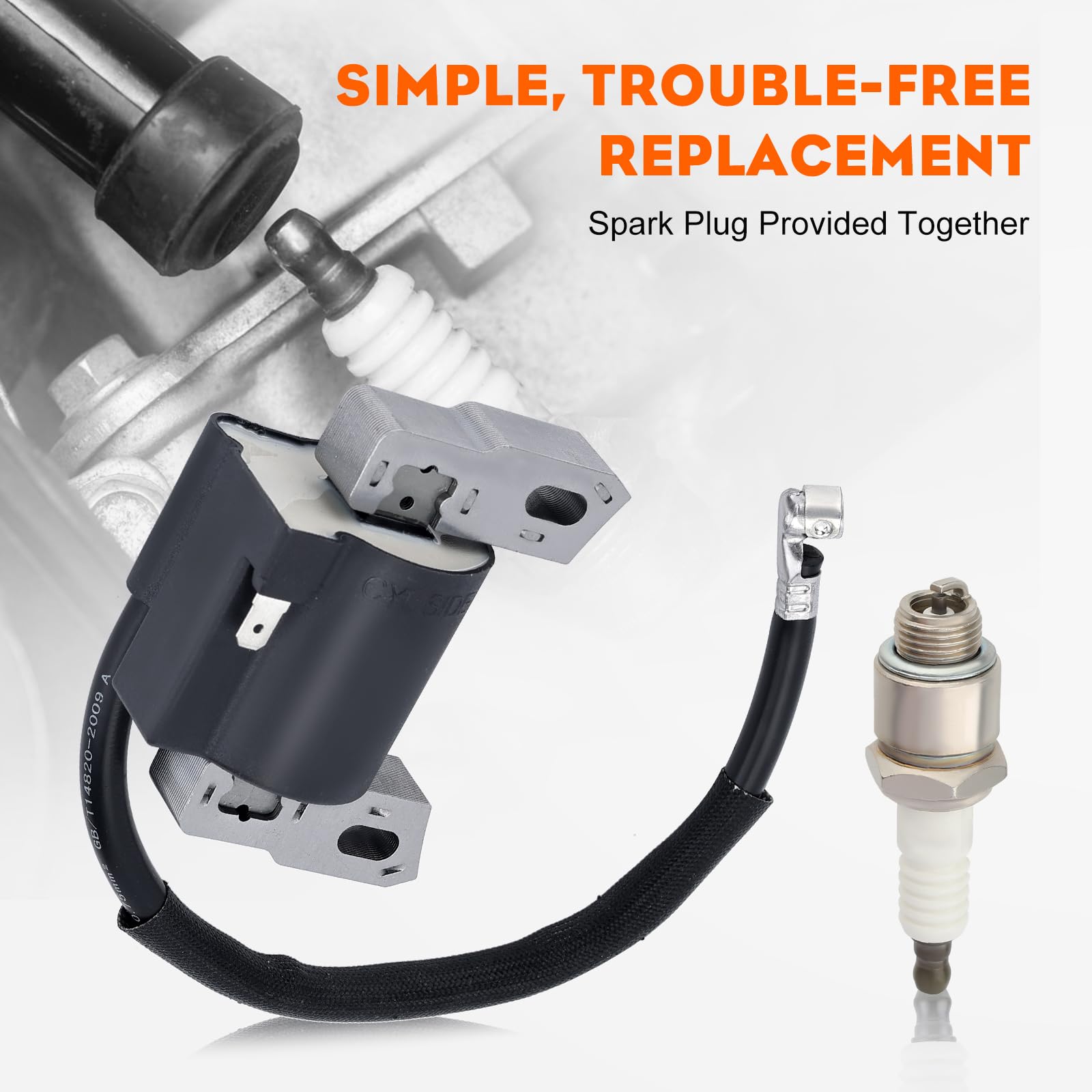 HIPA 590454 Ignition Coil Compatible with Brigg Stratt 799381 790817 692605 802574 Magneto Armature - Image 8