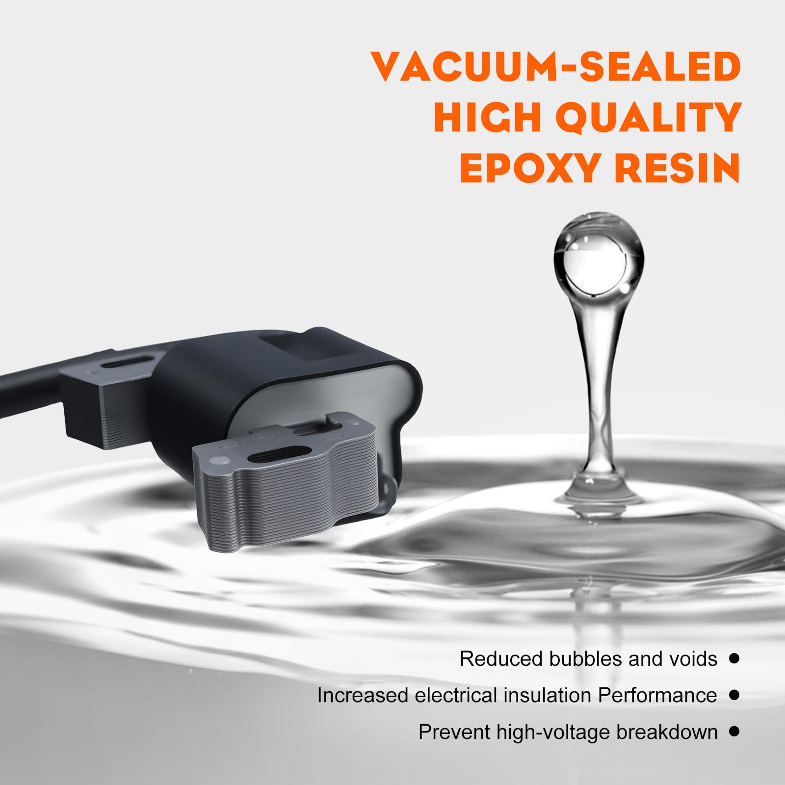 Hipa 594626 Armature Magneto Ignition Coil for BS 594456 with 491055 Spark Plug - Image 5