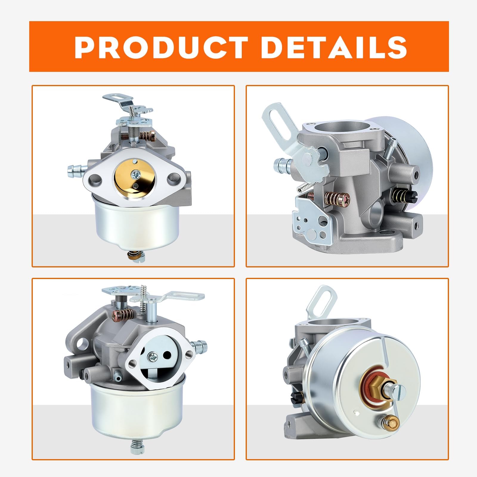 Hipa 632370A Carburetor Tune Up Kit for Tecumesh HM100 HMSK90 HMSK100 Snow Blower Thrower Models Replace 632110 632370 Snowblower Carburetor - Image 4