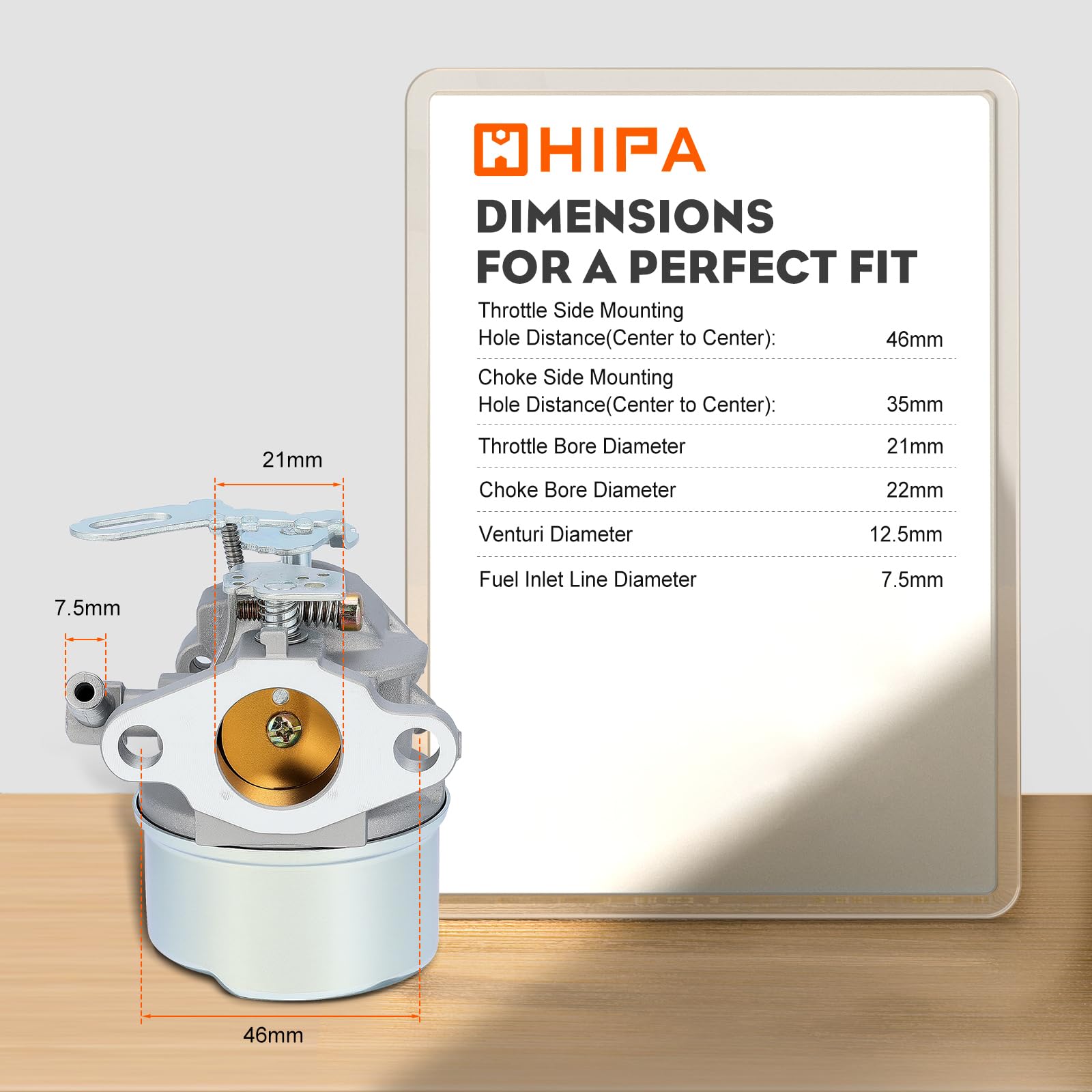 Hipa 640084B 632107A Carburetor Tune Up Kit for Tecumesh 632107 640084A 640084 To-ro 521 524 HSSK40 HSSK50 HS50 HSSK55 LH195SA 4HP 5HP 6HP Snow Blower Engine Models with Control Knob - Image 8