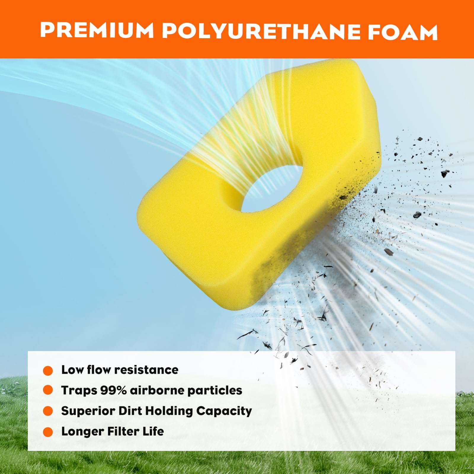 HIPA 698369 3.5 HP Air Filter 495770 795083 Gasket Diaphragm 694394 494408 Primer Bulb for BS 3.5-4.5 HP Classic Sprint Quattro Engine - Image 5