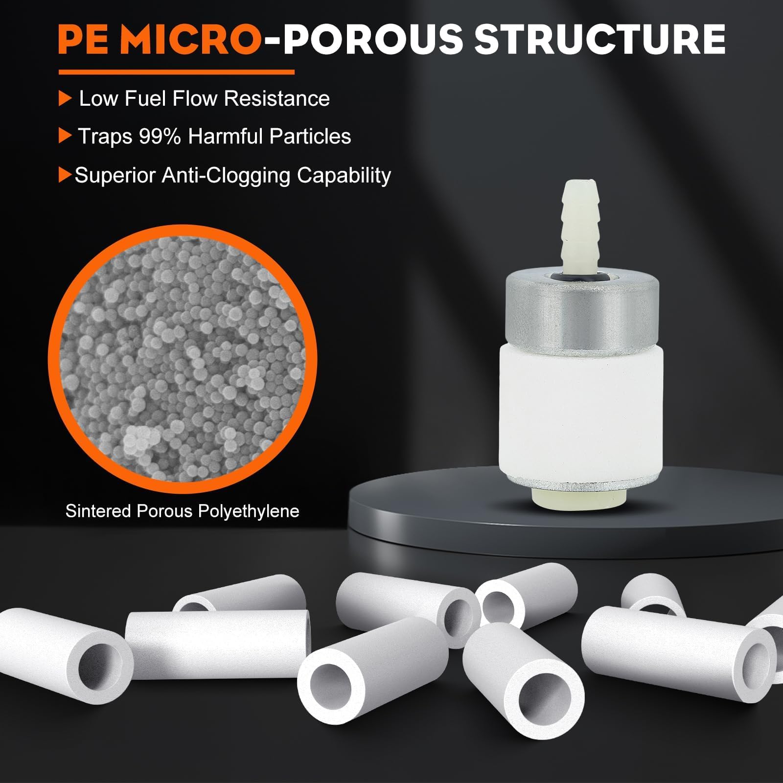 HIPA 791-182353 Fuel Line Kit for MTD Troy-Bilt TB144 TB26CO TB26TB TB415CS TB465SS TB475SS TB490BC Yard Man YM141 YM21SS YM26BC YM26CO YM26CS YM260CS Trimmer with Primer Bulb Tune Up Kit - Image 4