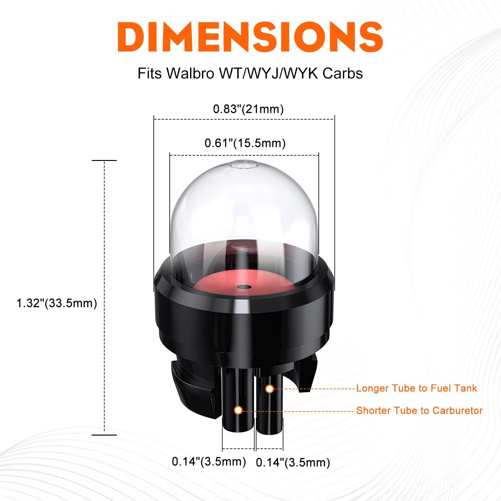 Hipa 791-682039 Fuel Line for Ryobi MTD Craftsman Ryobi 725R Air Filter 700r 725r 775r 791-180350 4 Sizes Assoreted Fuel Line Hose for Poulan Craftman Chiansaw String Trimmer Chiansaw Blower - Image 5