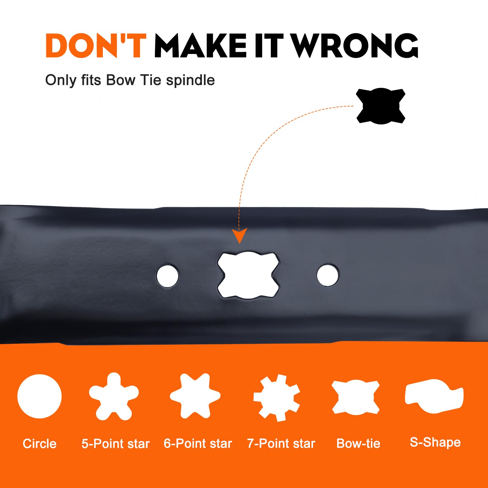 Hipa 942-0741A Mulching Blade for Troy Bilt 21 inch Lawn Mower, TB110 TB240 TB230 TB130 Lawn Tractor,Craftsman Yard Machine MTD Murray 21 inch Deck Riding Mower (After 1995) - Image 7