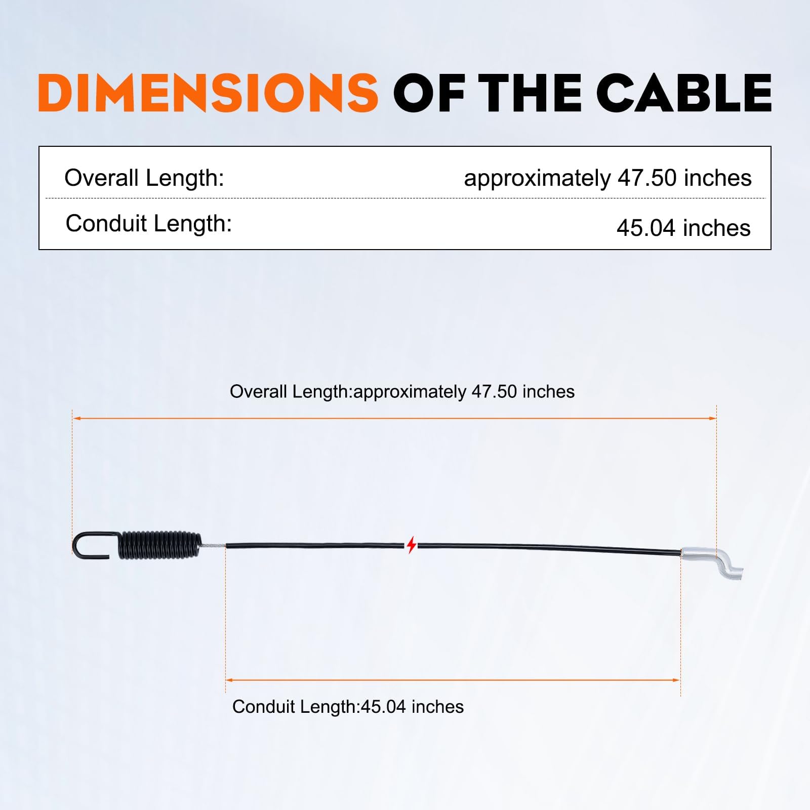 Hipa 946-04230b Auger Cable for MTD 946-04230 946-04230A 746-04230 746-04230A 746-04230b MTD Cub Cadet 2X 3X Craftman Snow Blower - Image 3