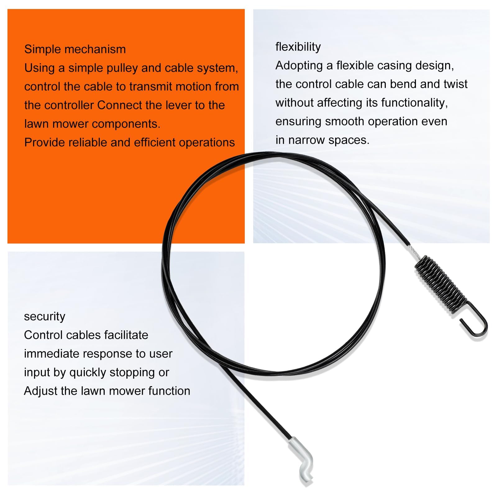 Hipa 946-04230b Auger Cable for MTD 946-04230 946-04230A 746-04230 746-04230A 746-04230b MTD Cub Cadet 2X 3X Craftman Snow Blower - Image 5