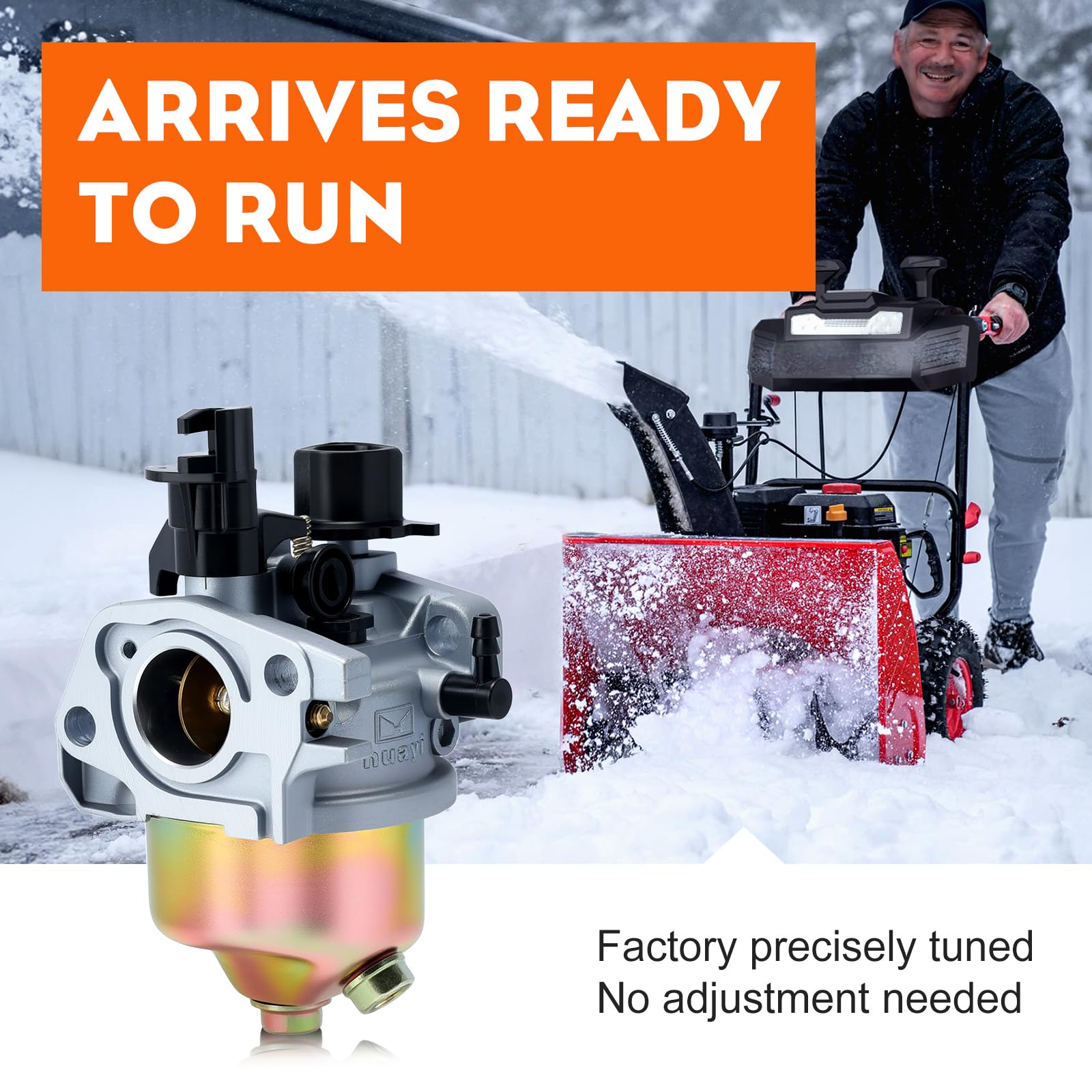 Hipa 951-05444 Carburetor Kit for Huayi 170SD 175SC Troy Bilt MTD Cub Cade 675-WU 243CC Snow Blower Thrower Engine Models 651-05444 Carb - Image 5