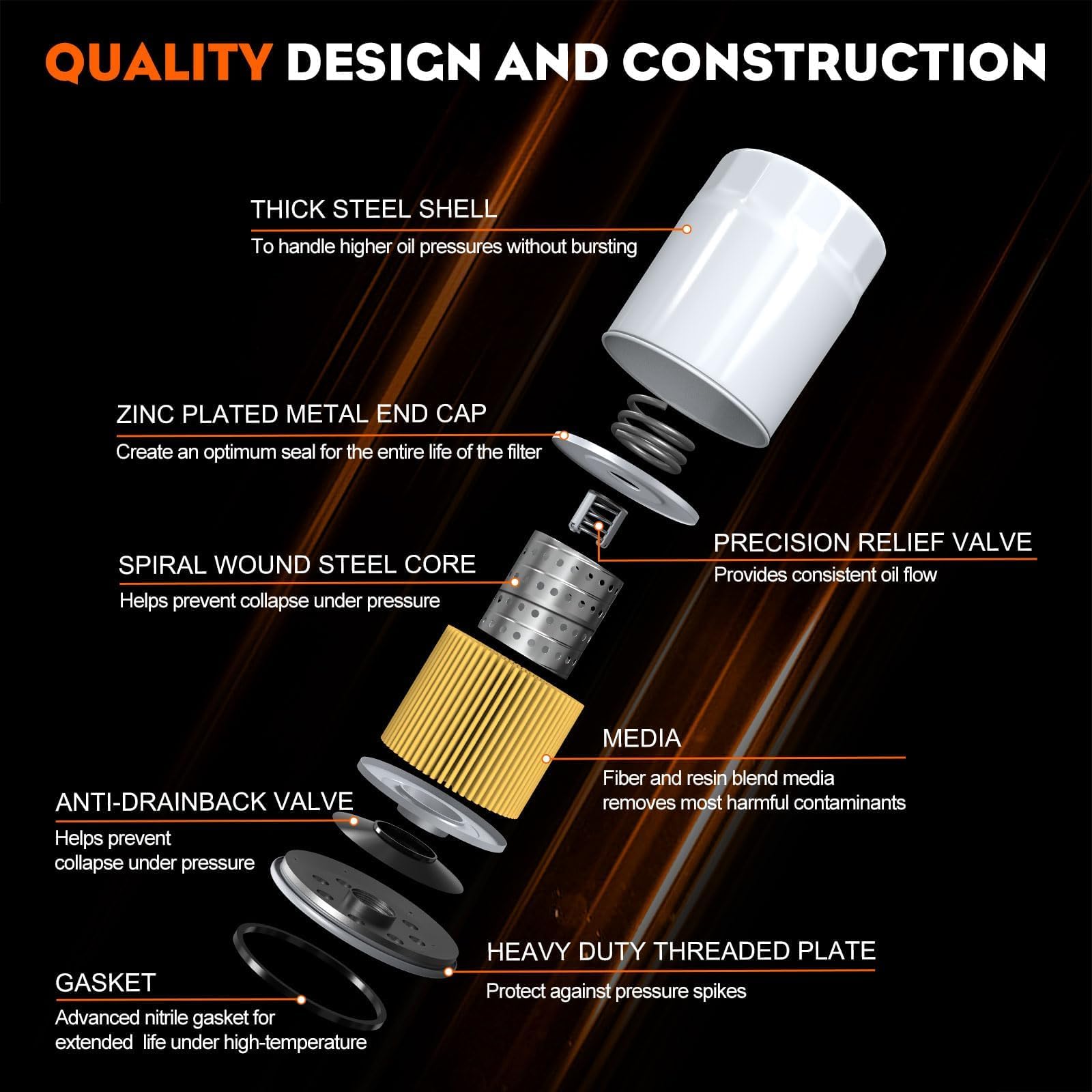 Hipa 951-12690 Oil Filter for MTD 751-12690 334299 4P90HU 4P90HUA 4P90HUB 4P90JHA Craftsman LT1500 LT3800 LT4200 R1000 T1000 T1200 Cub Cadet and Troy-Bilt XT1 XT2 Lawn Mower Engine - Image 3