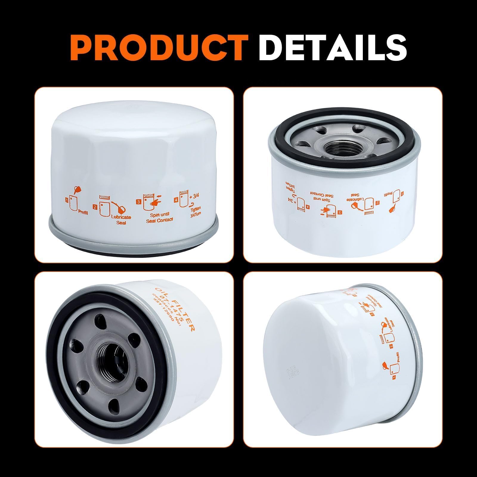 Hipa 951-12690 Oil Filter for MTD 751-12690 334299 4P90HU 4P90HUA 4P90HUB 4P90JHA Craftsman LT1500 LT3800 LT4200 R1000 T1000 T1200 Cub Cadet and Troy-Bilt XT1 XT2 Lawn Mower Engine - Image 8