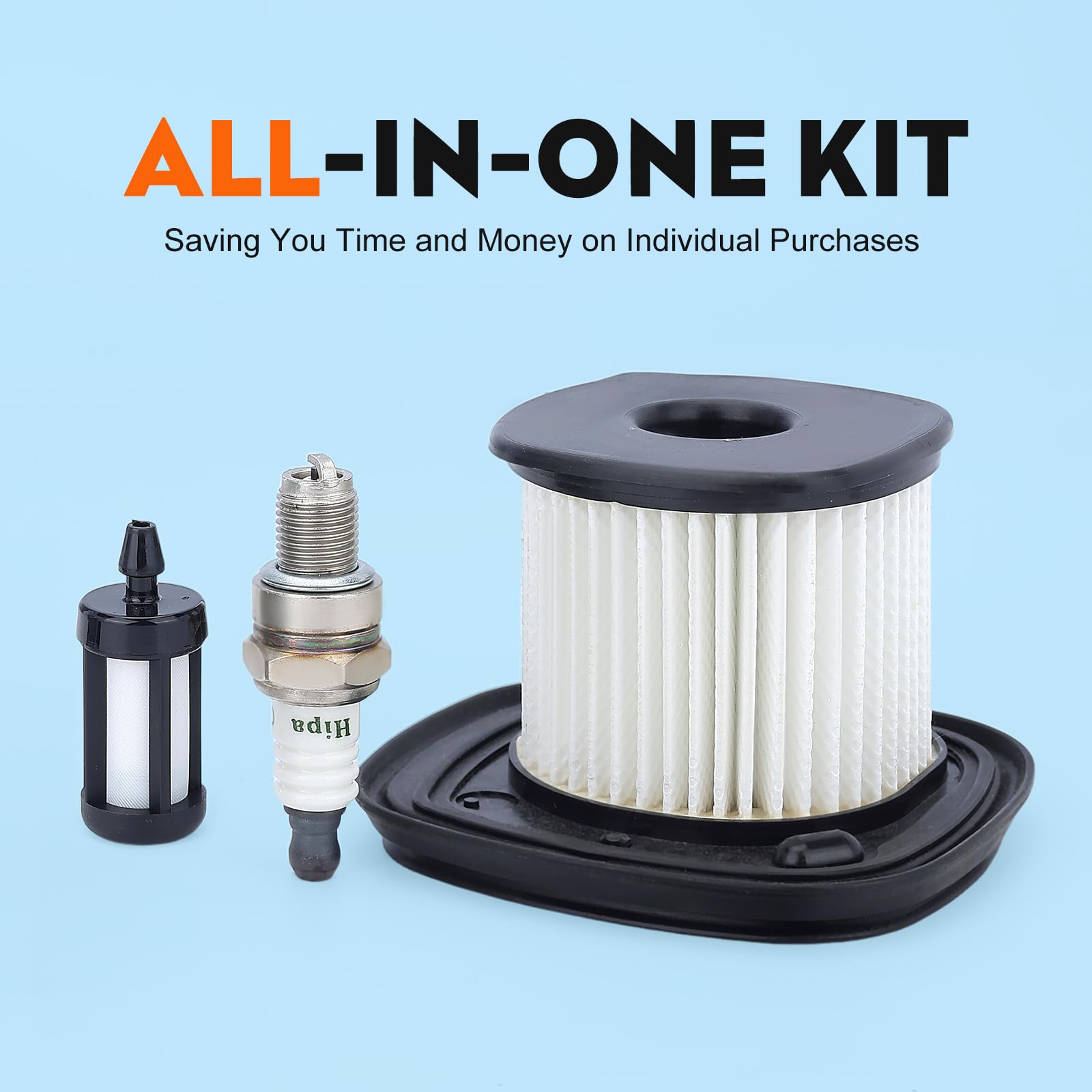Hipa BG86 Air Filter for S-tihl BG86C BG 86 SH86 SH86C Leaf Blower Parts 4241-140-4400 4241-140-4403 with Spark Plug Fuel Filter Tune Up Kit - Image 3