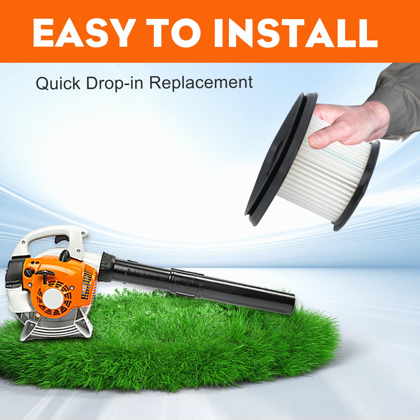 Hipa BG86 Air Filter for S-tihl BG86C BG 86 SH86 SH86C Leaf Blower Parts 4241-140-4400 4241-140-4403 with Spark Plug Fuel Filter Tune Up Kit - Image 9